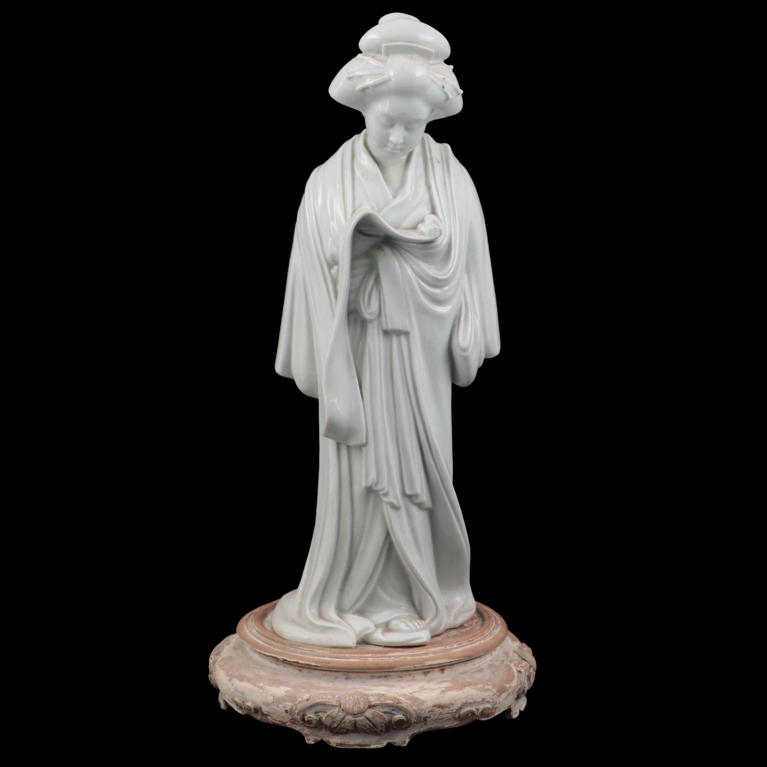 Japanese Blanc de Chine Porcelain Figurine