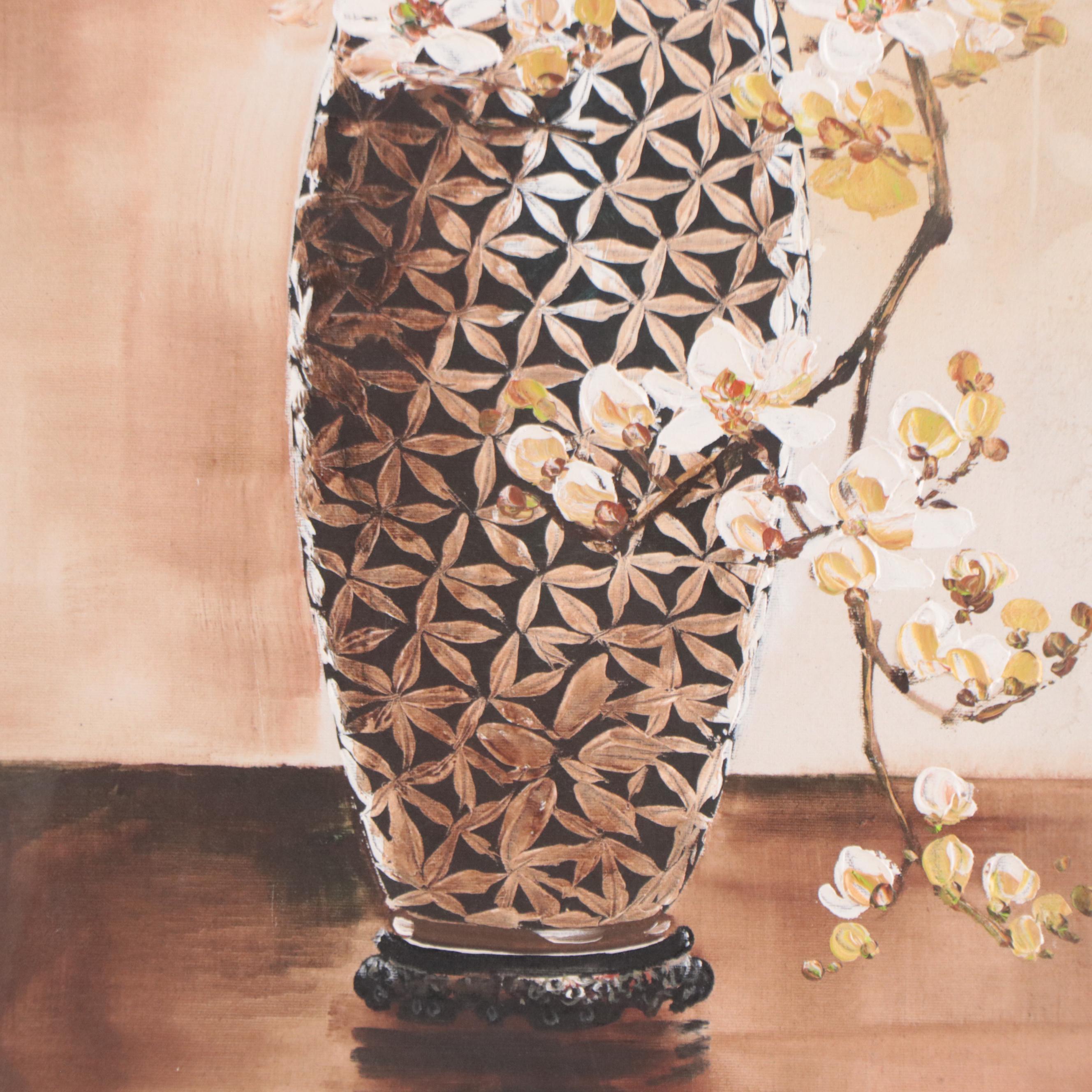 Herman Betke Oil Painting of Floral Still Life