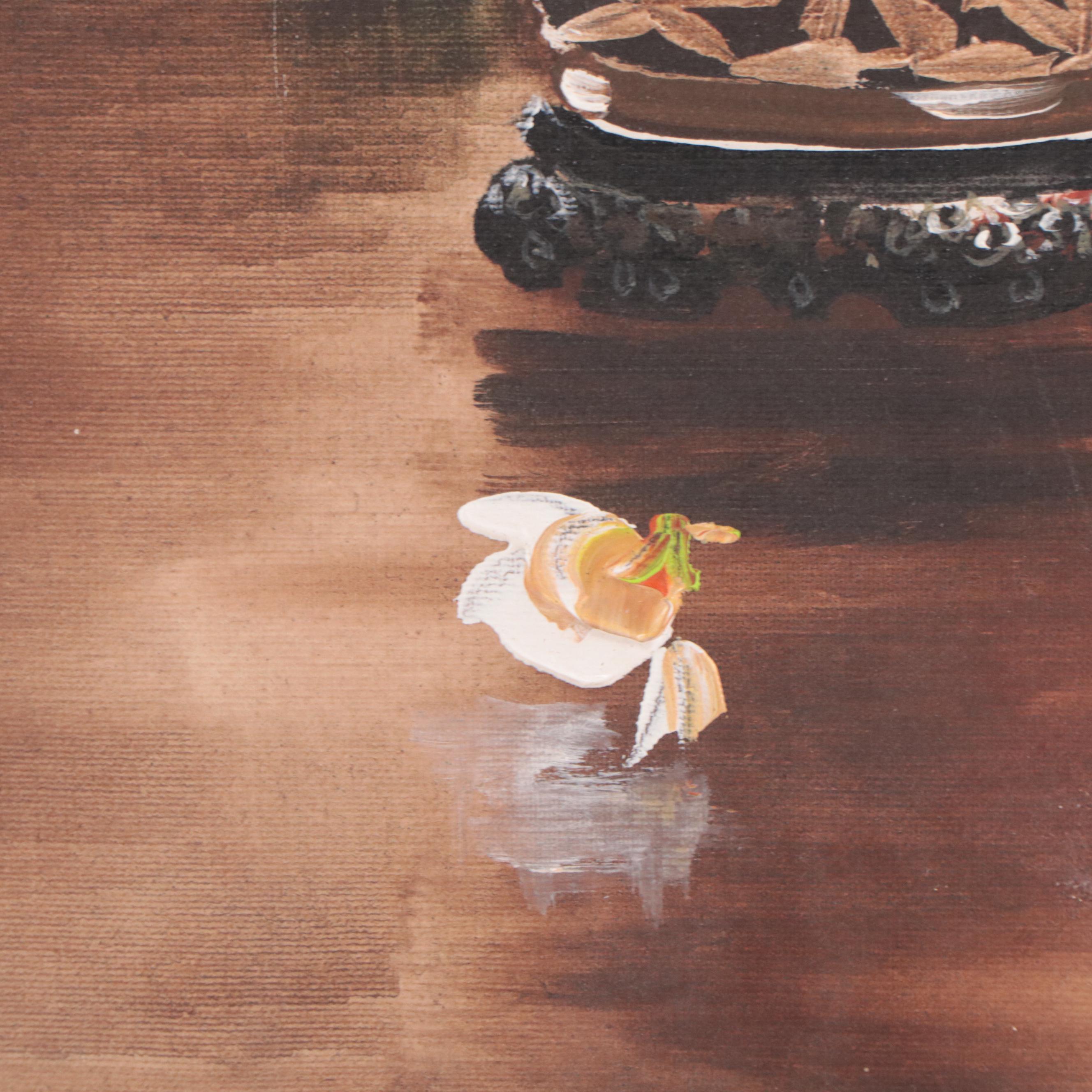 Herman Betke Oil Painting of Floral Still Life