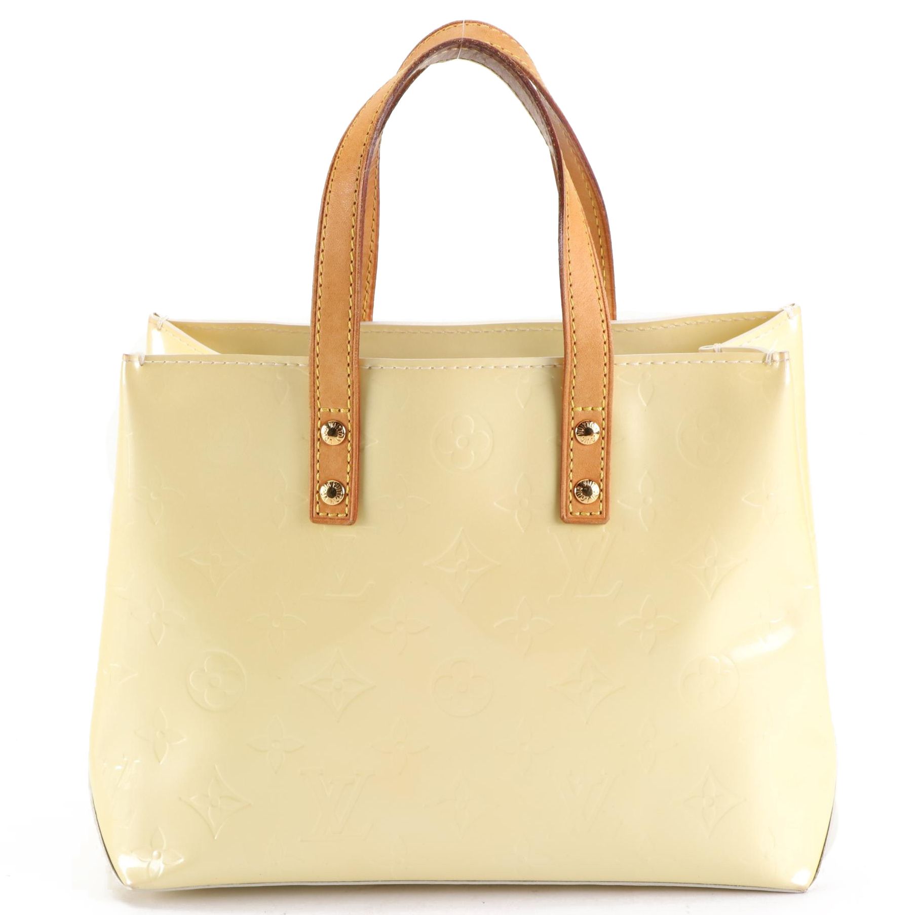 Louis Vuitton Reade PM in Monogram Vernis and Vachetta Leather