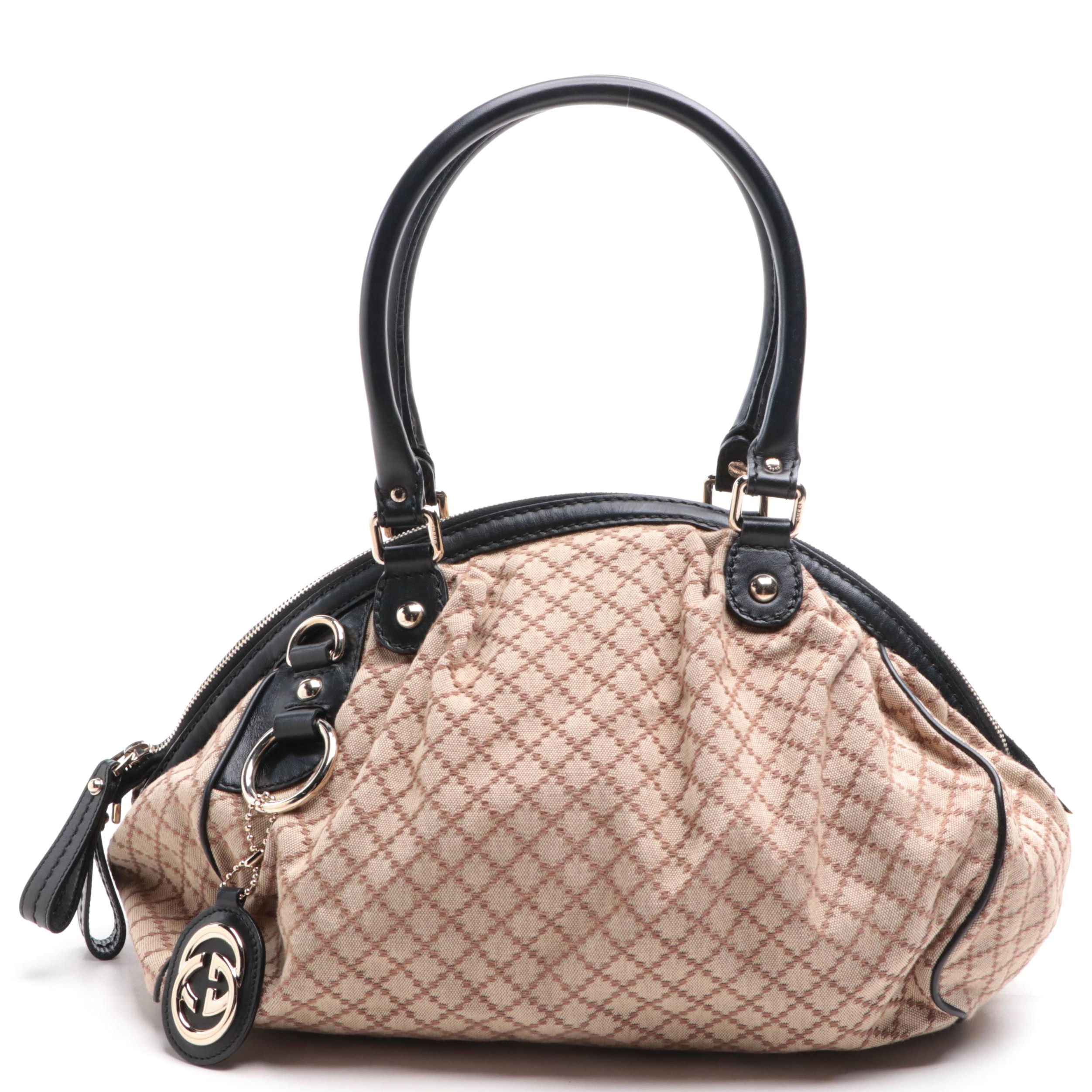 Gucci Sukey Tote in Diamante Canvas and Leather