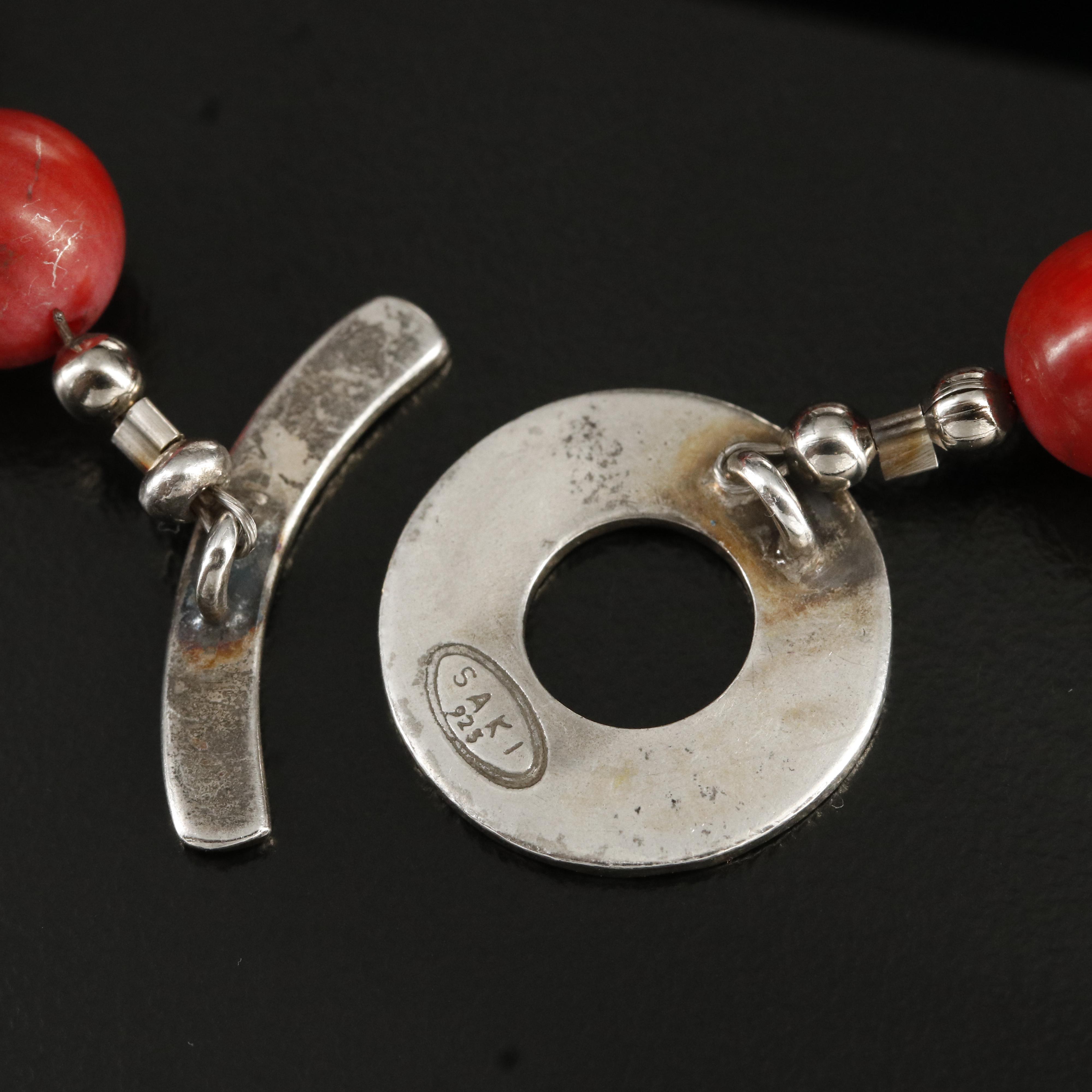 Sterling Beaded Bracelets Including Coral