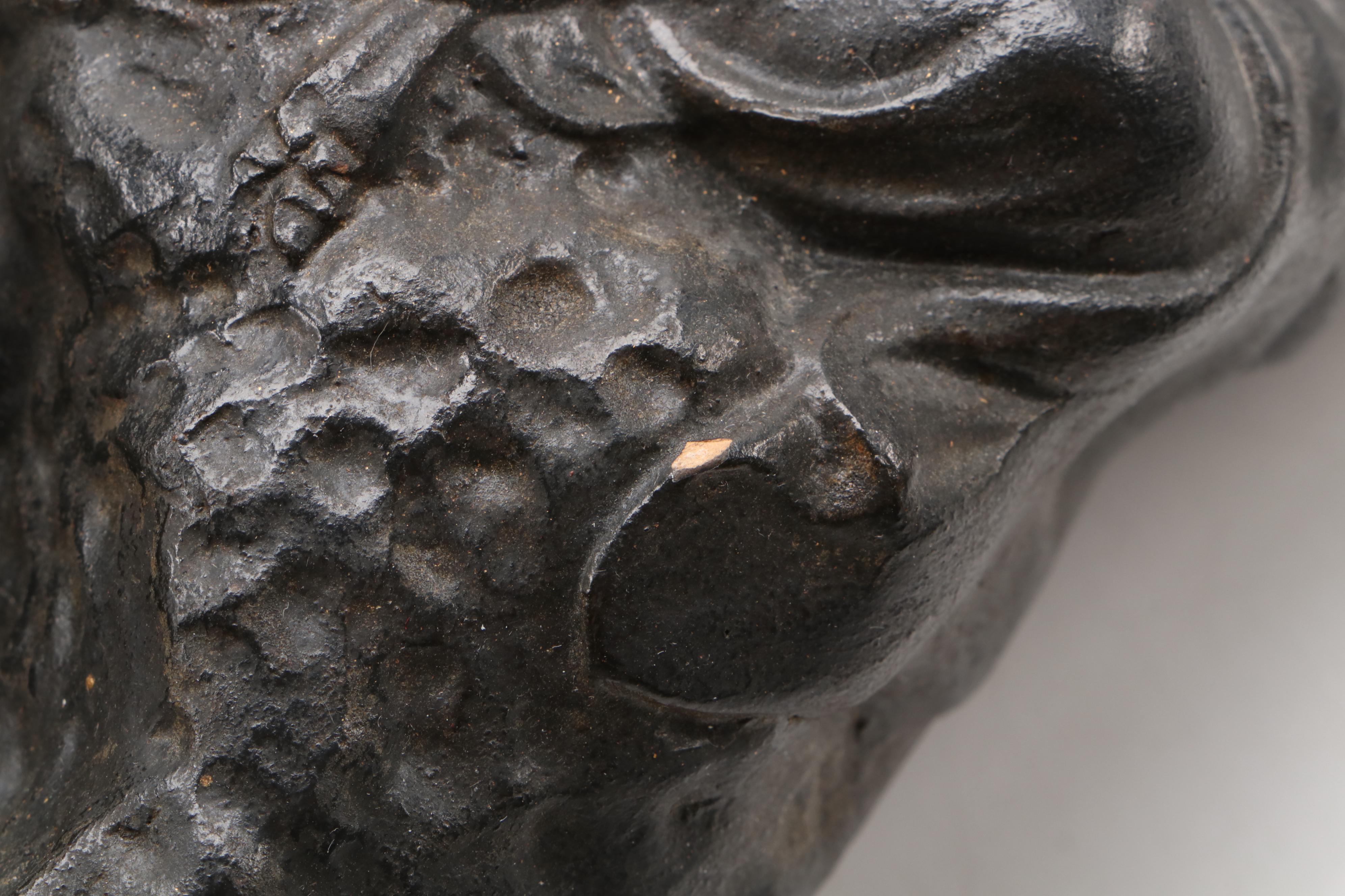 Japanese Parcel Gilt Painted Earthenware Sculptures of Kannon