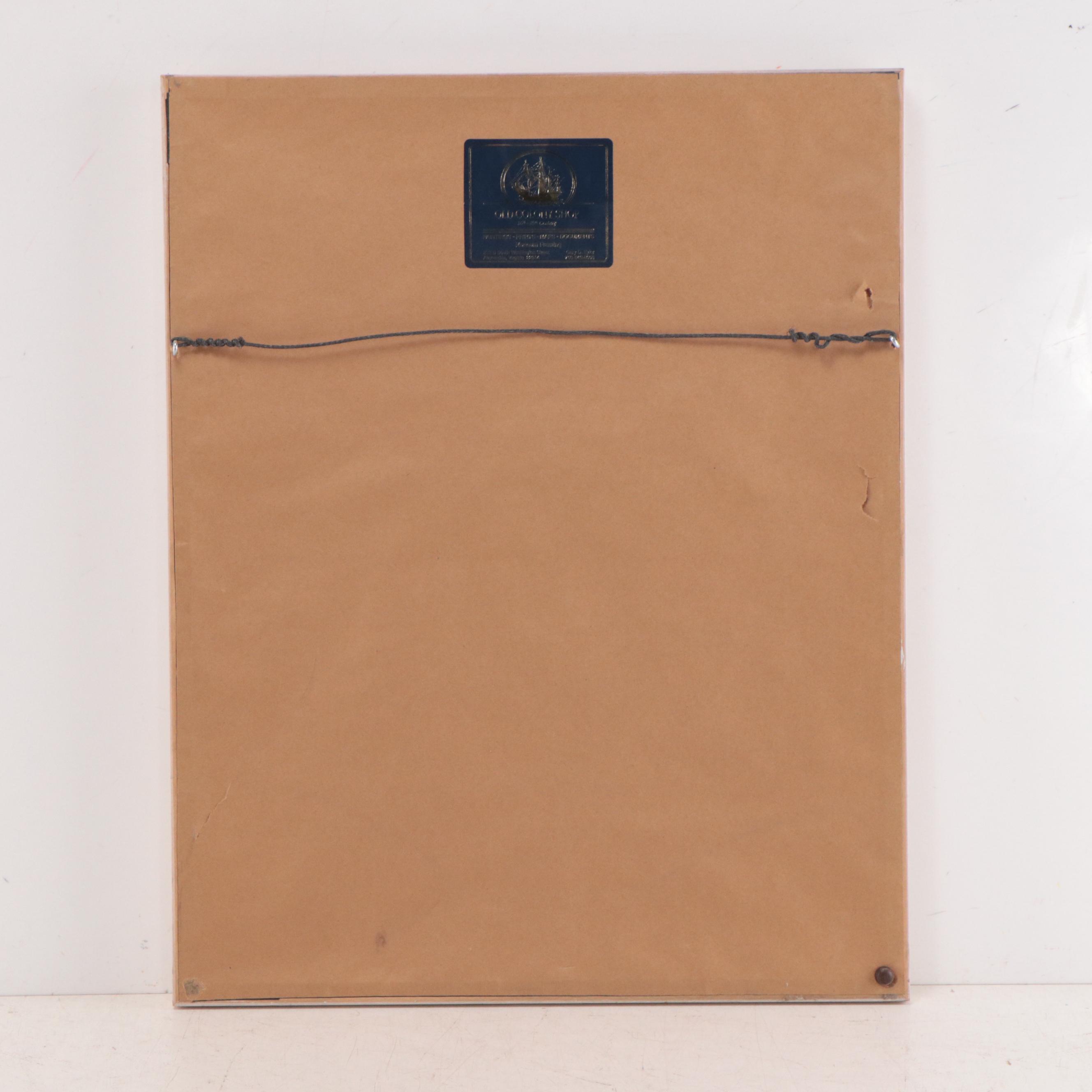 Carol Holding Offset Lithograph of Flowers, 1992