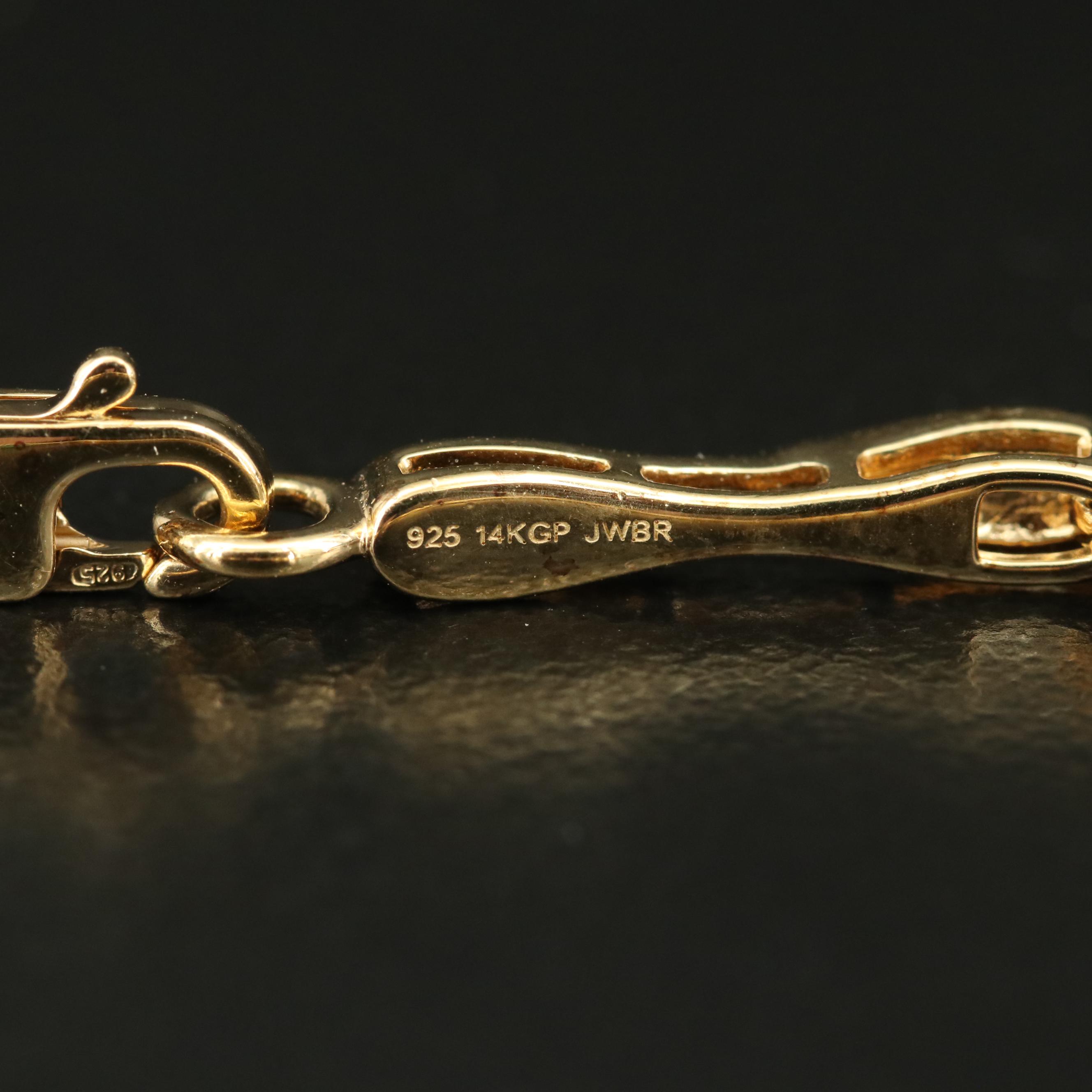 Sterling Emerald and Diamond Bracelet