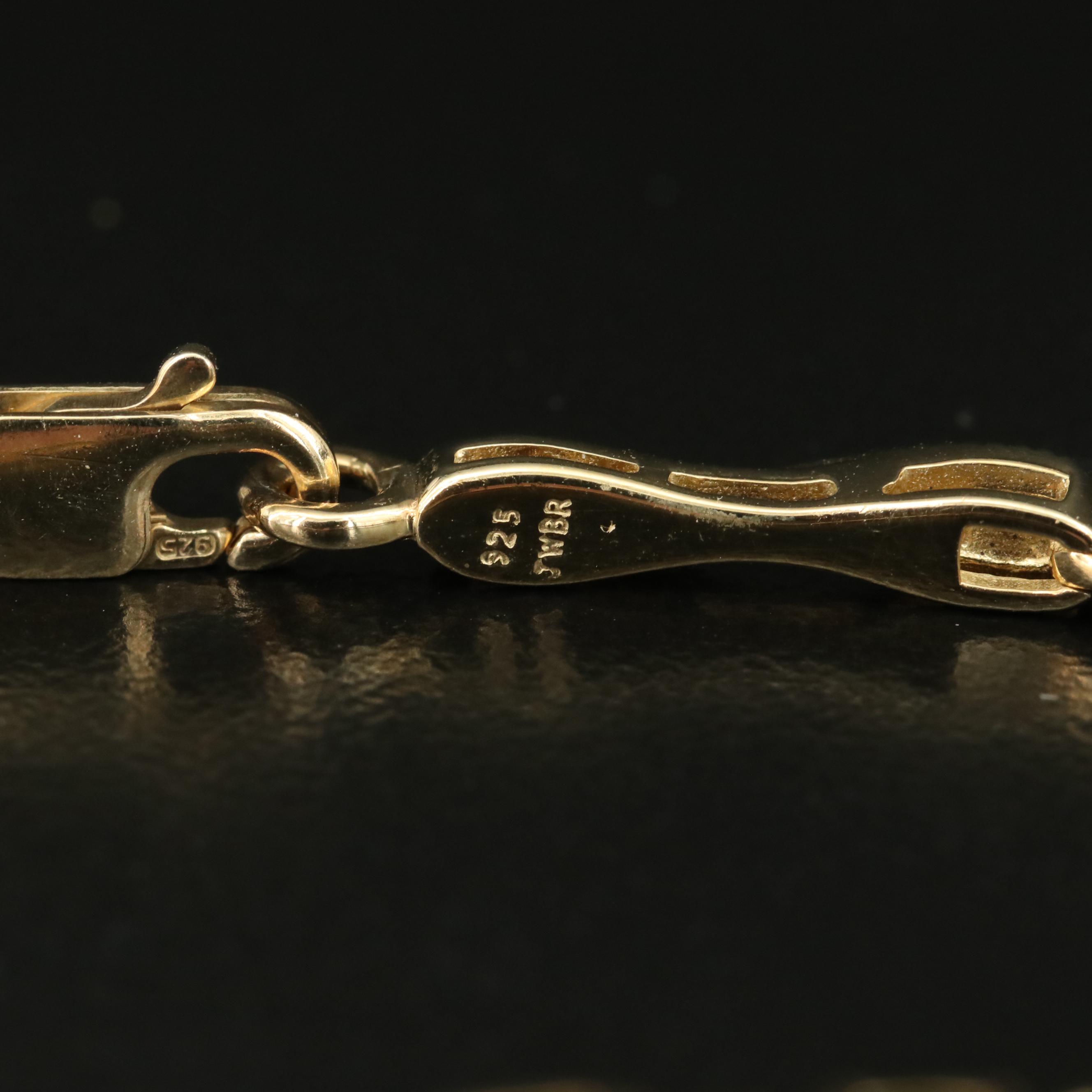 Sterling Emerald and Diamond Bracelet