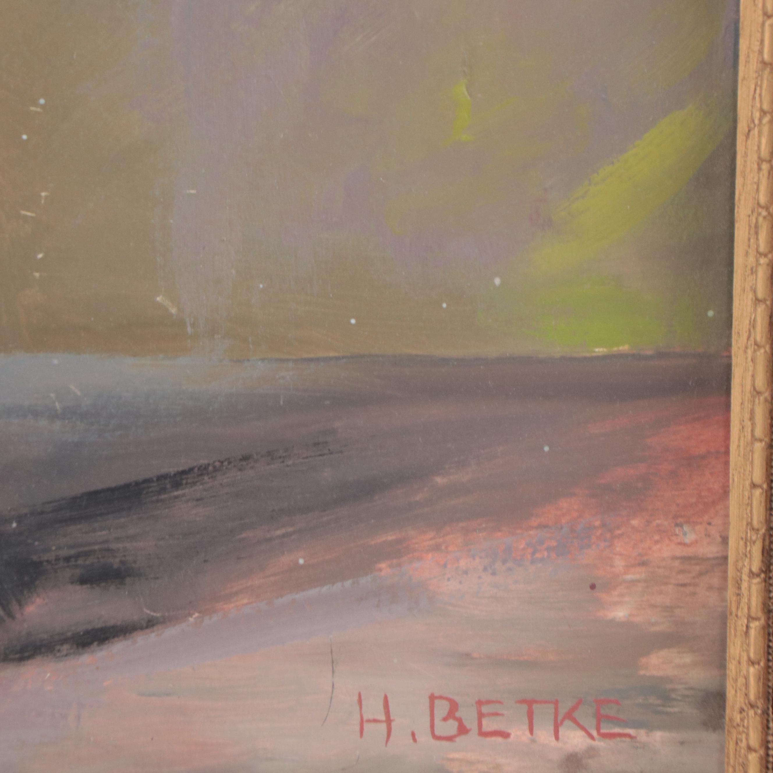 Herman Betke Oil Painting of Floral Still Life