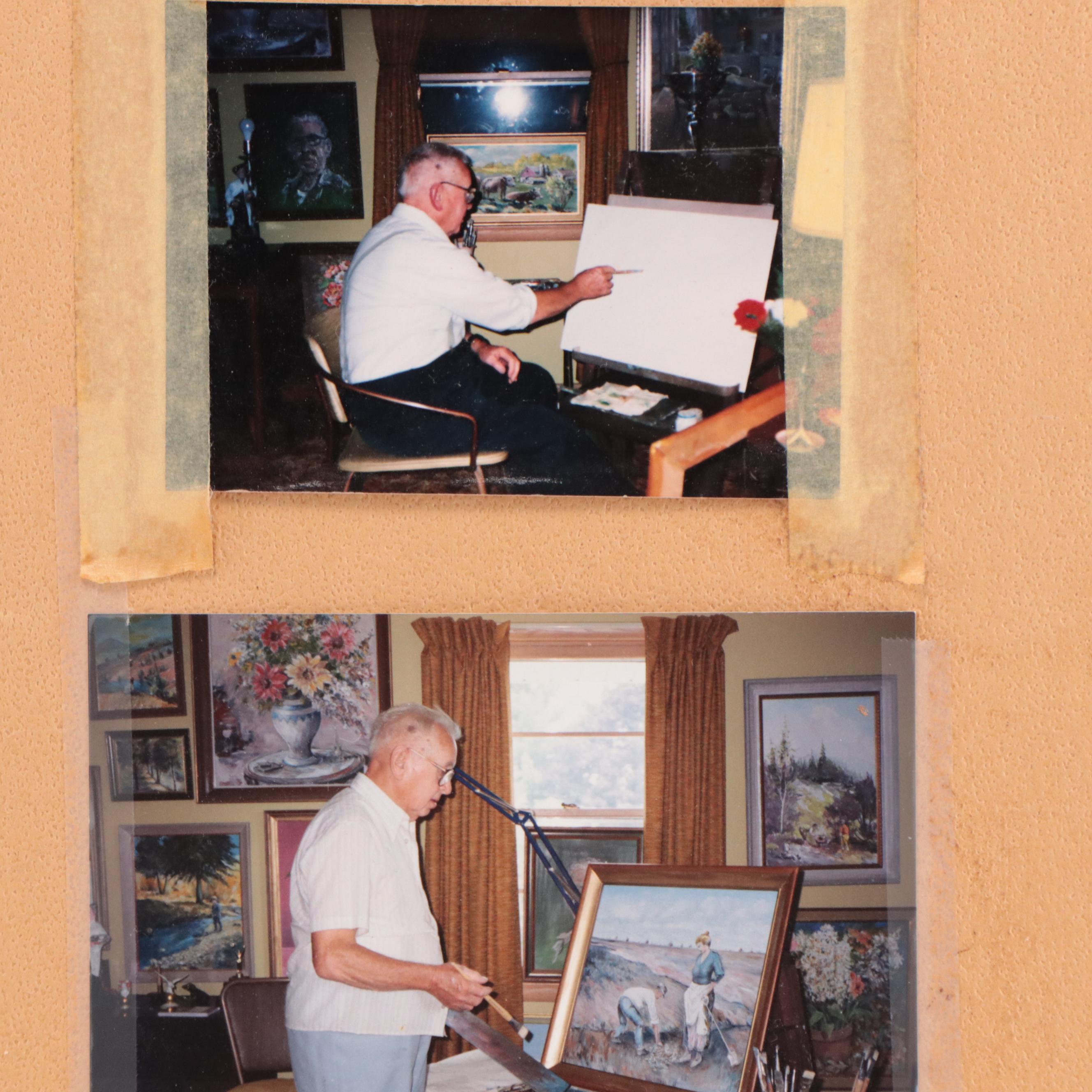 Herman Betke Oil Painting of Floral Still Life