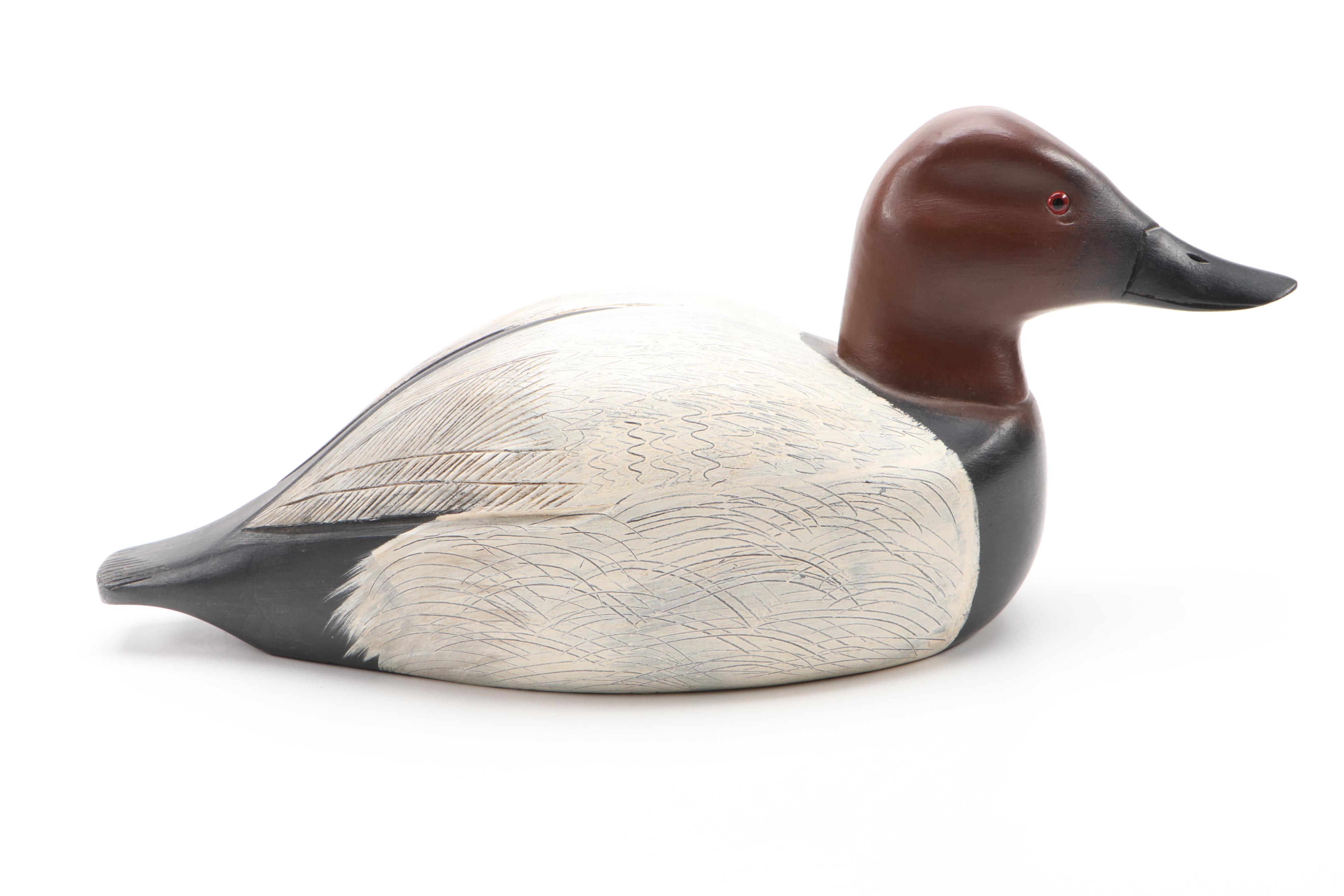 Wooden Wildlife Kennebunk Maine Hand-Painted Trumpeter Swan and More Ducks