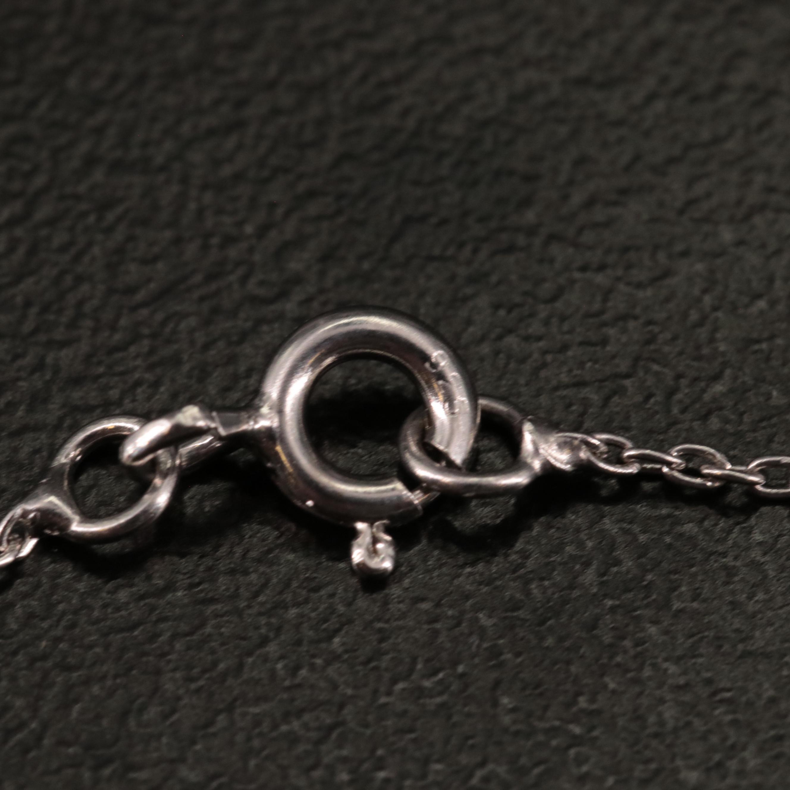 Sterling Jasper Pendant Necklace