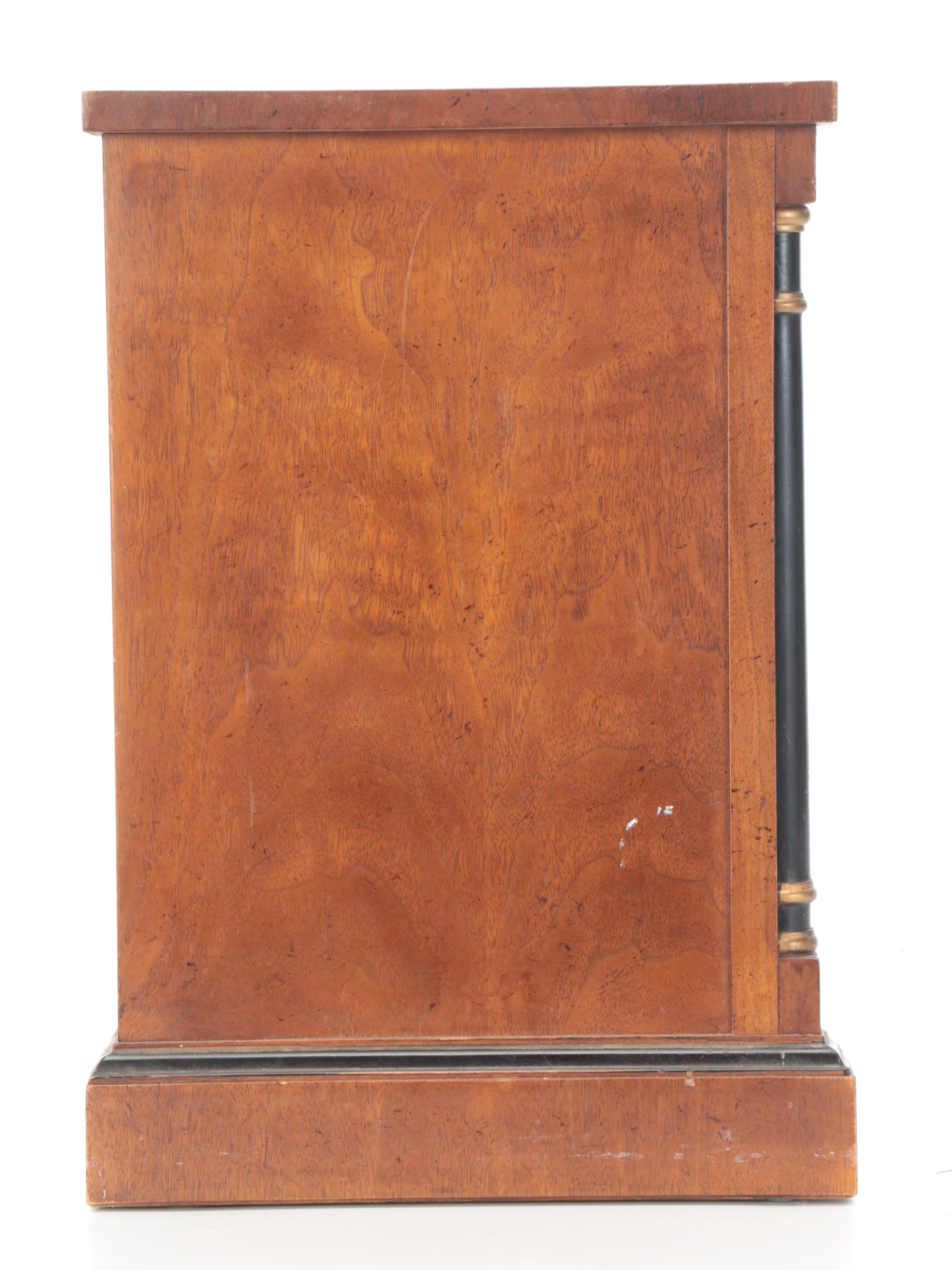 Drexel-Heritage Empire Style Brass-Mounted Fruitwood and Mahogany Nightstand