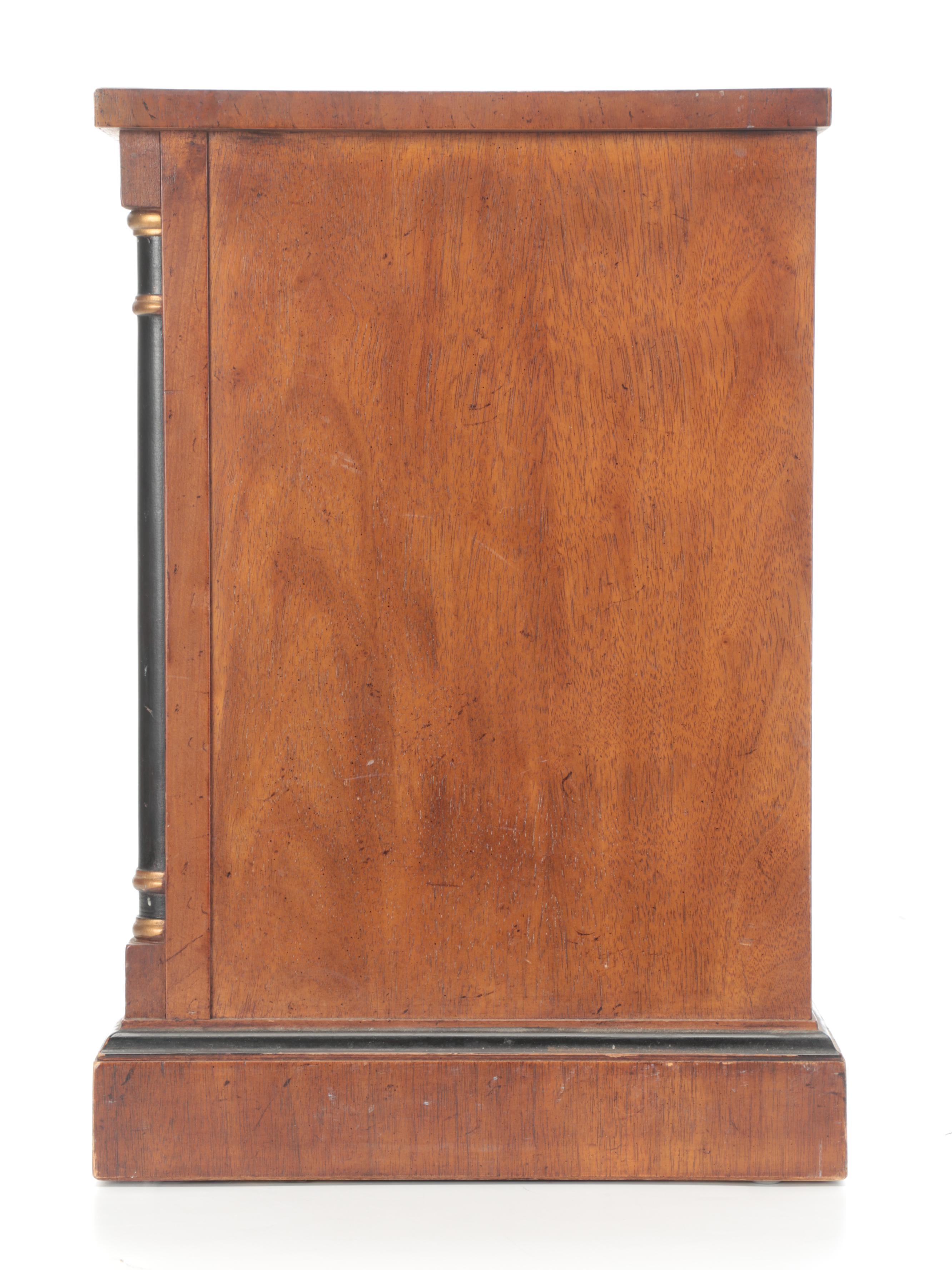 Drexel-Heritage Empire Style Brass-Mounted Fruitwood and Mahogany Nightstand