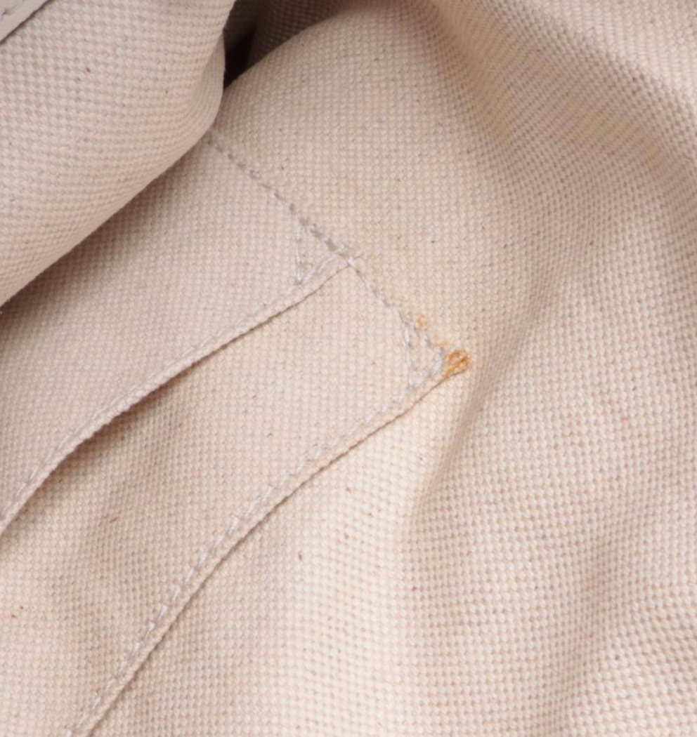 Gucci GG Ribbon Tote Bag in White Herbarium Canvas and Leather