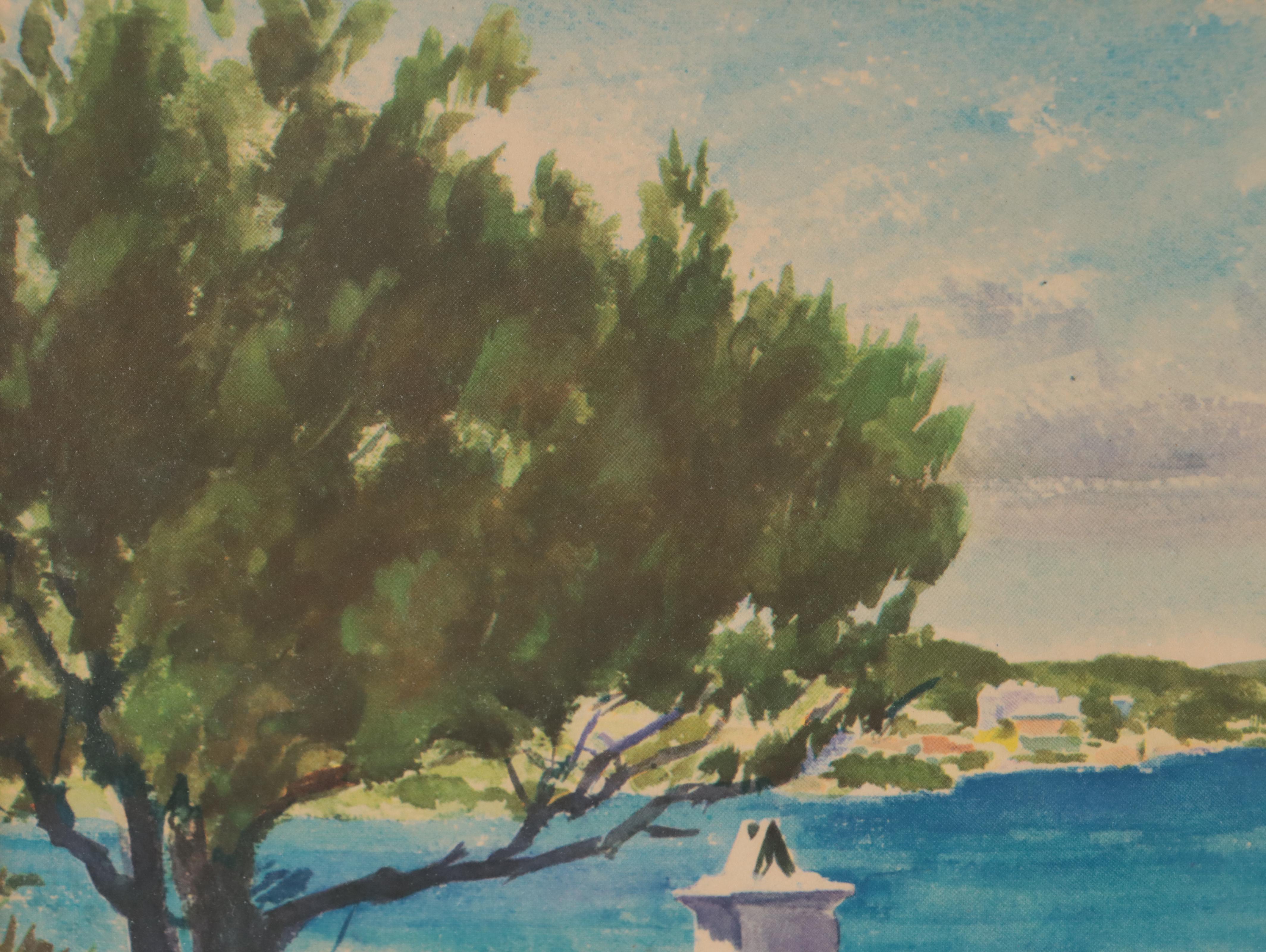 Landscape Offset Lithographs Including "Fourways Inn" After Maria Evers Smith