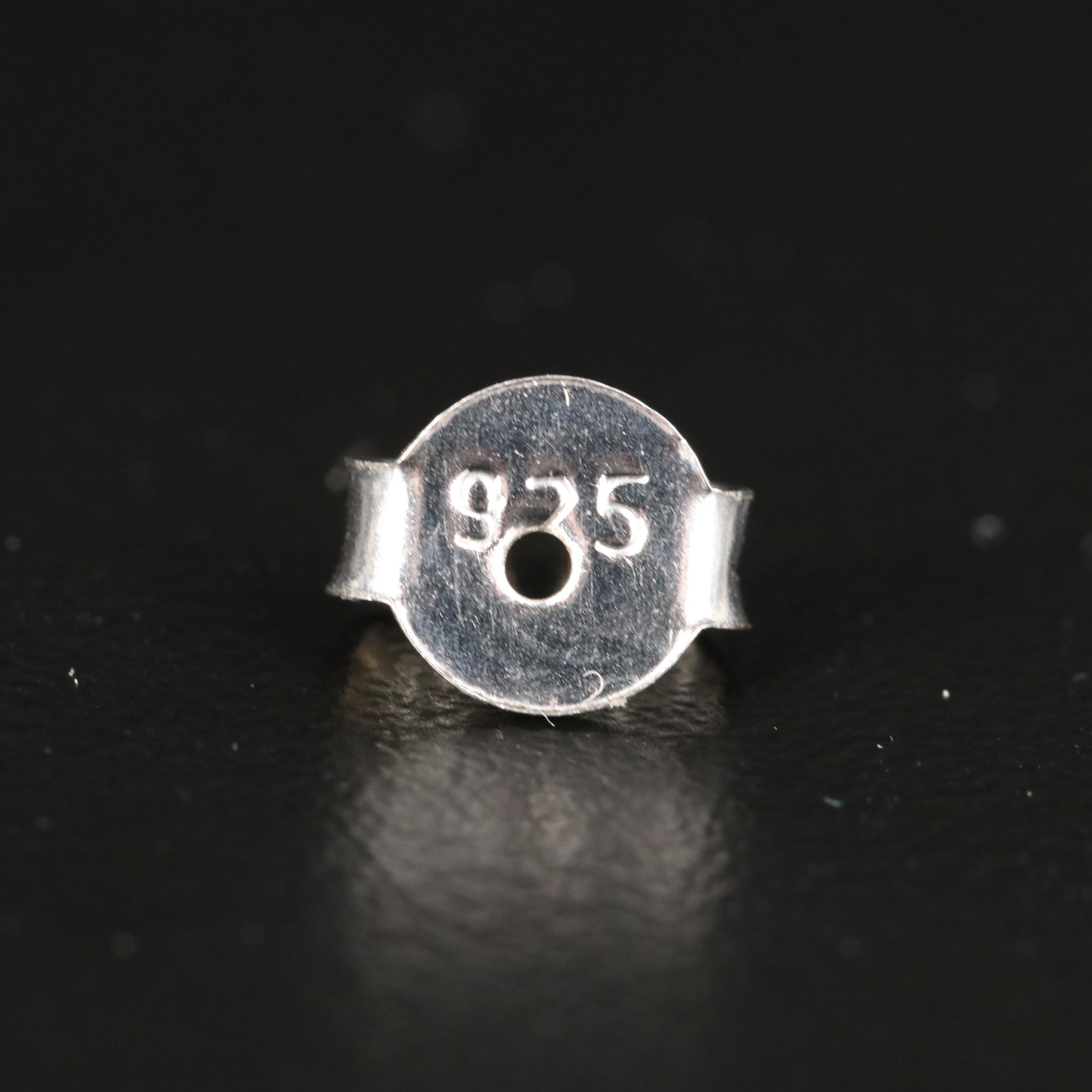 Sterling White Topaz Stud Earrings