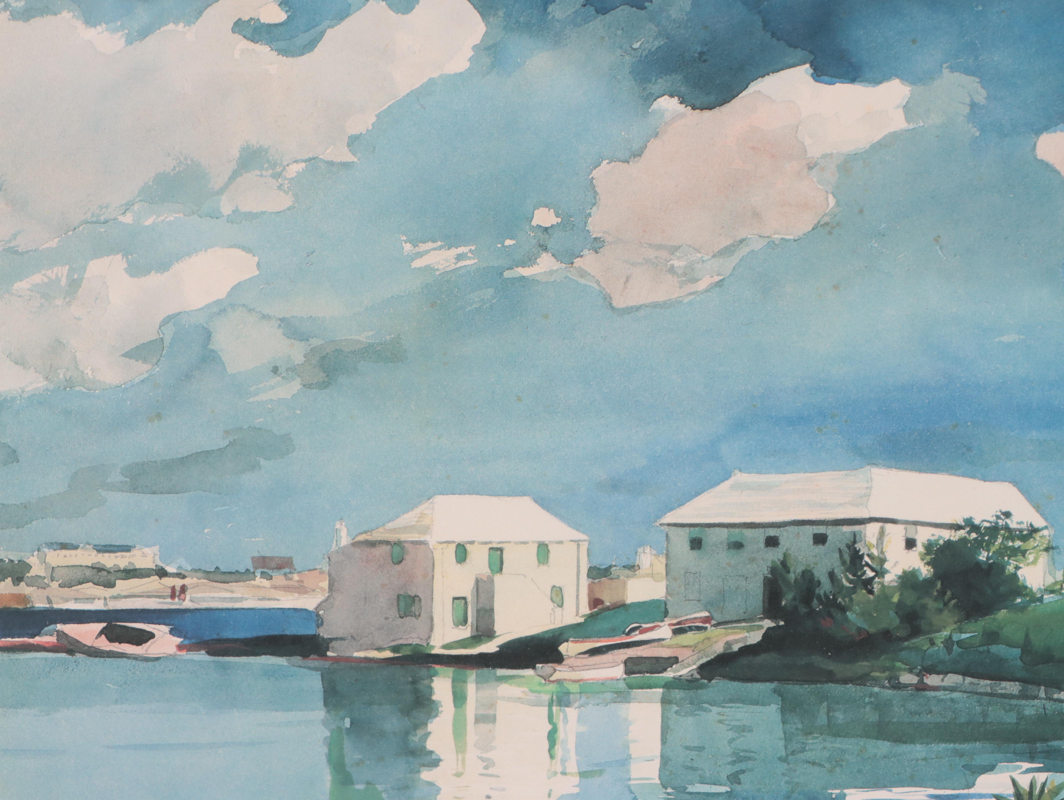 Landscape Offset Lithographs Including "Fourways Inn" After Maria Evers Smith