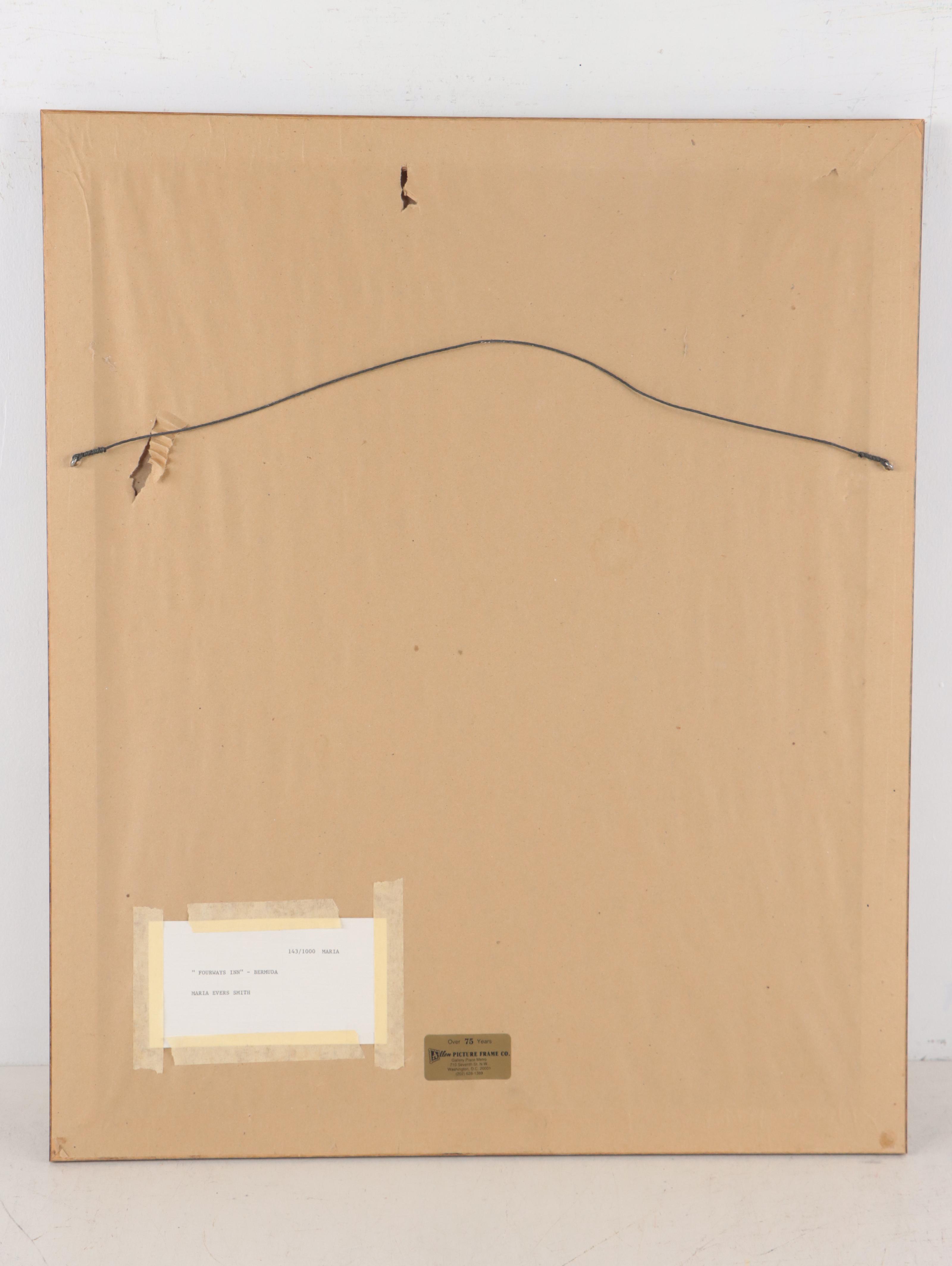 Landscape Offset Lithographs Including "Fourways Inn" After Maria Evers Smith