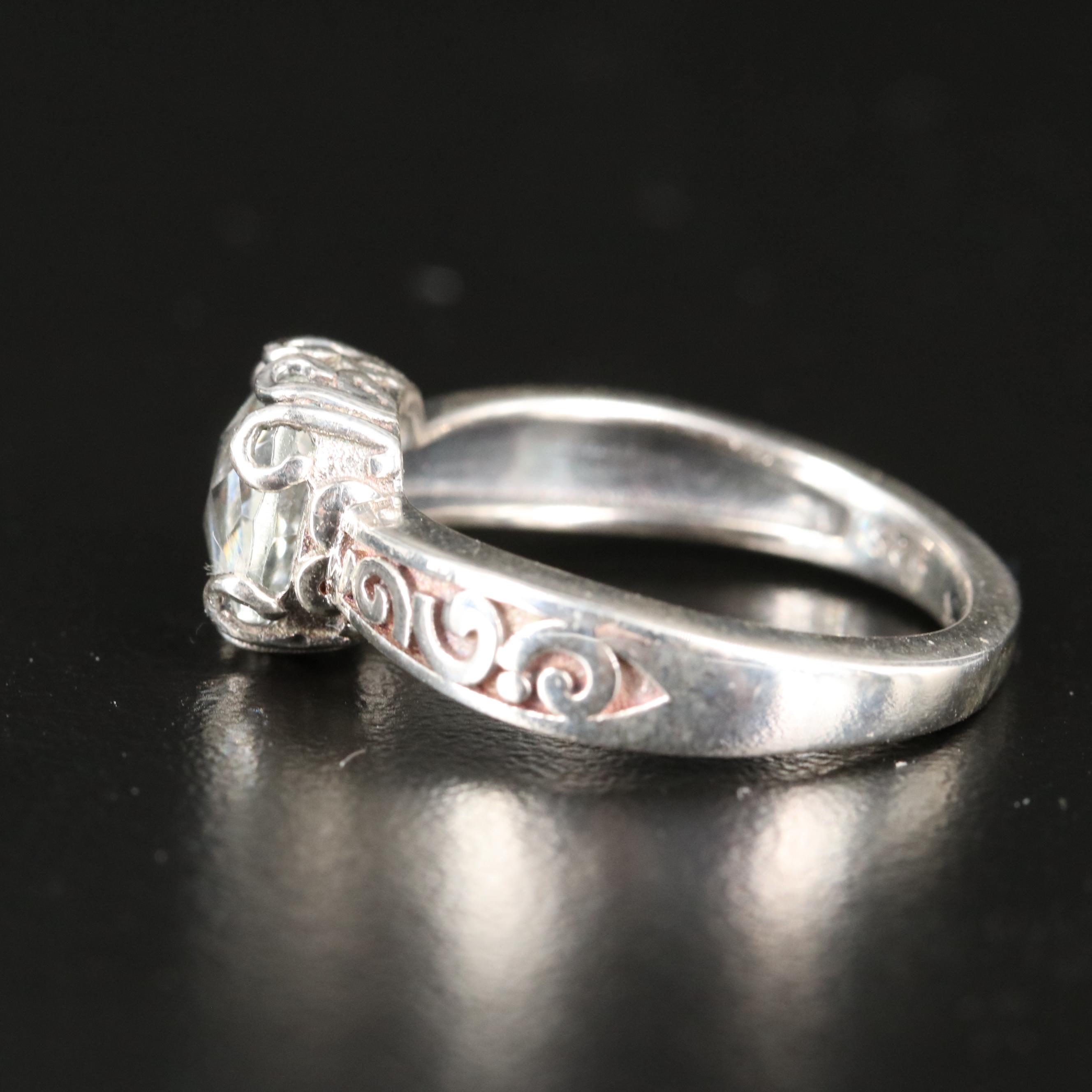 Sterling Prasiolite Ring