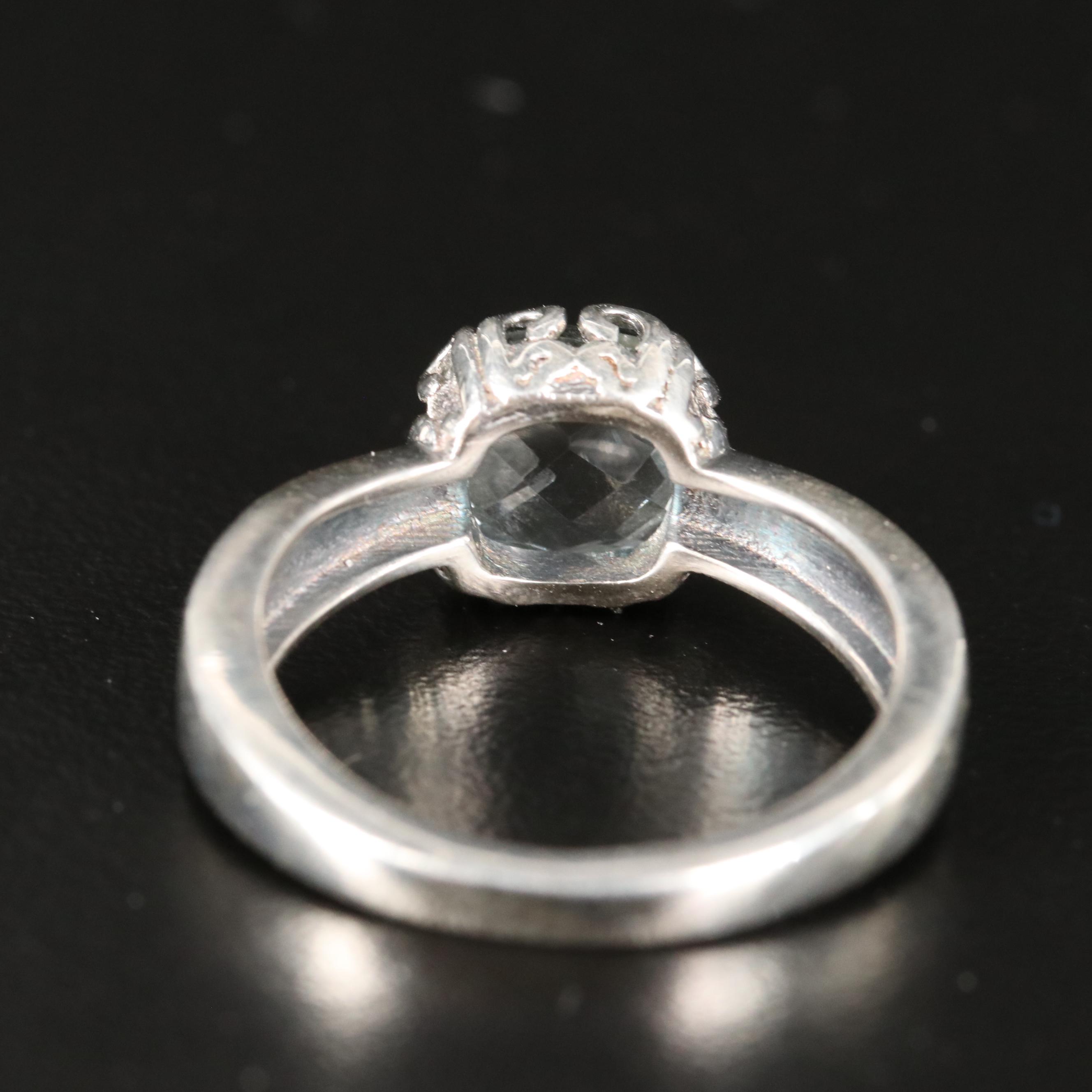 Sterling Prasiolite Ring