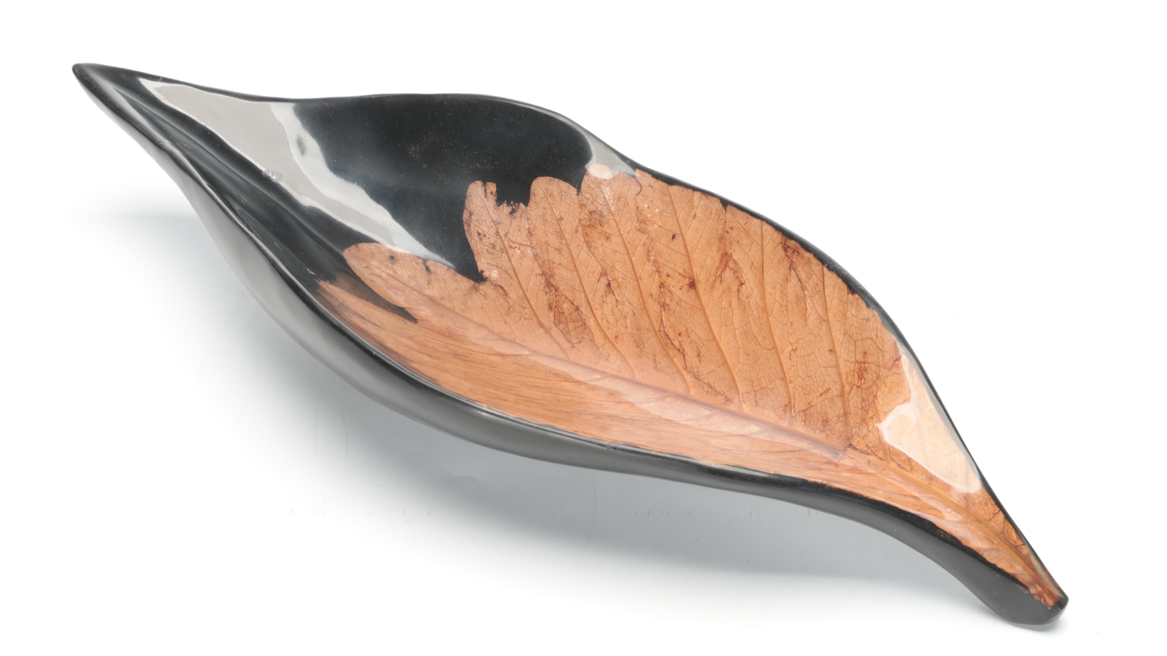 Handmade Hungarian Ceramic Dish with Other Plastic Table Accessories