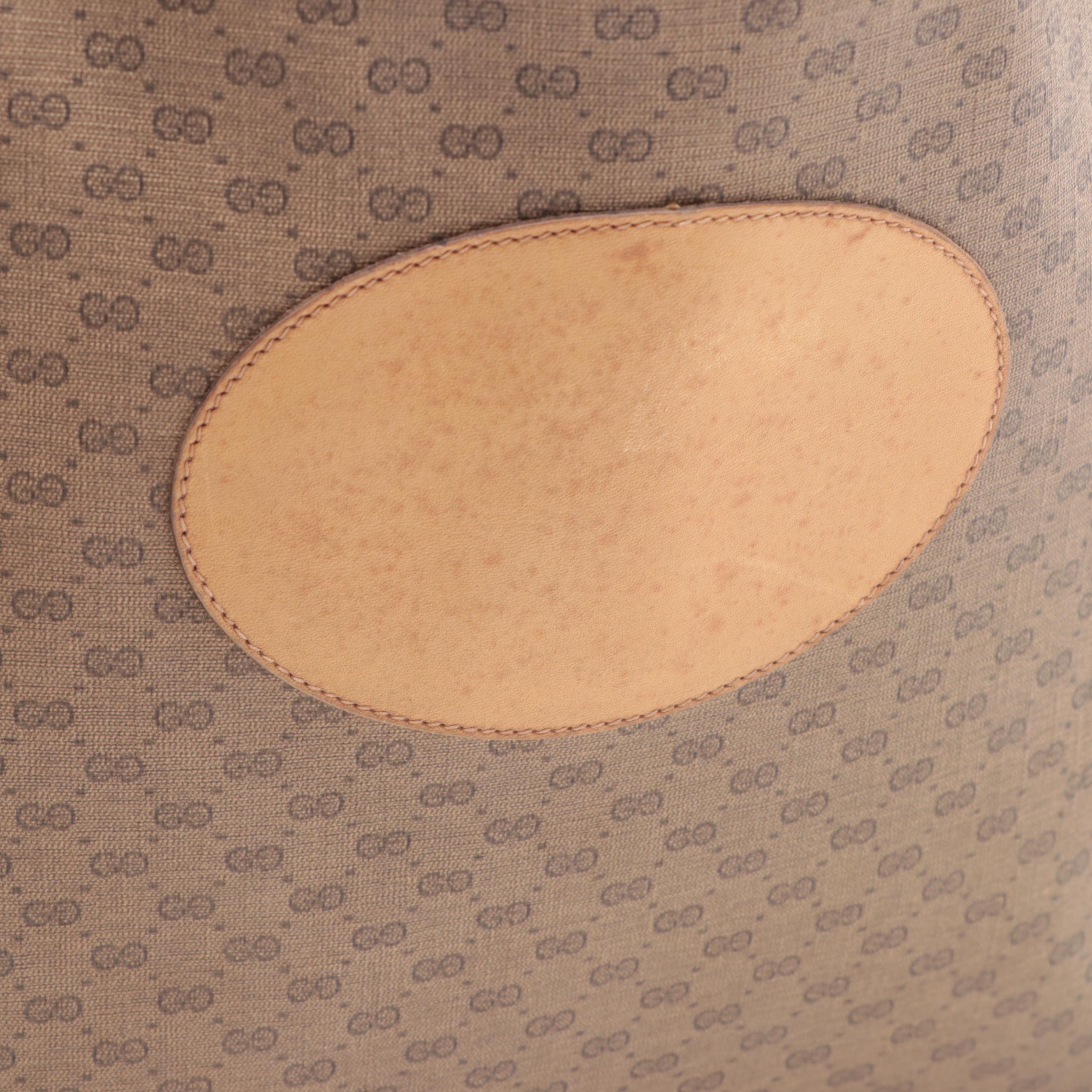 Gucci Tote in Micro GG Supreme Canvas and Leather