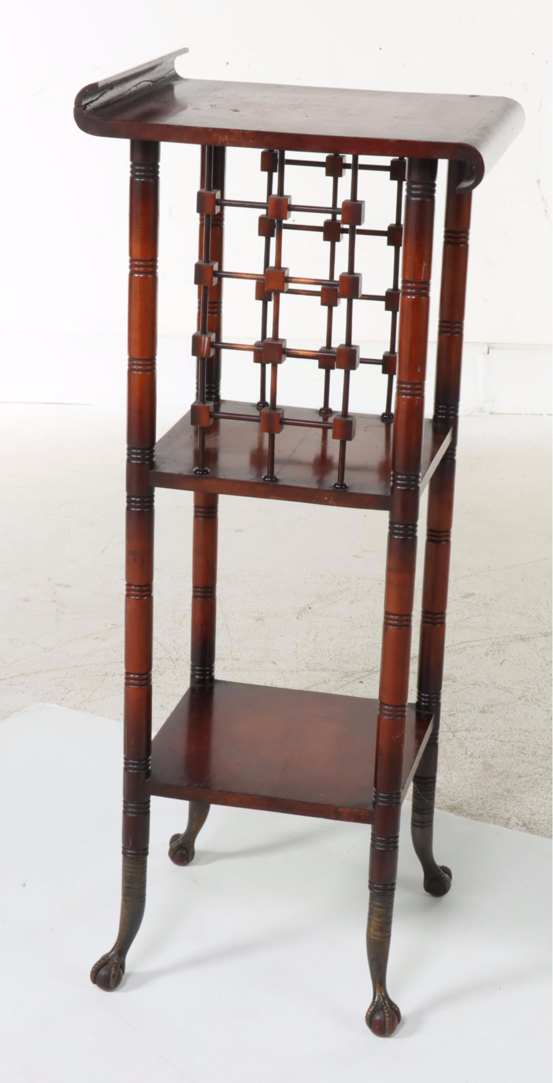 Aesthetic Movement Birch Pedestal, Late 19th / Early 20th Century