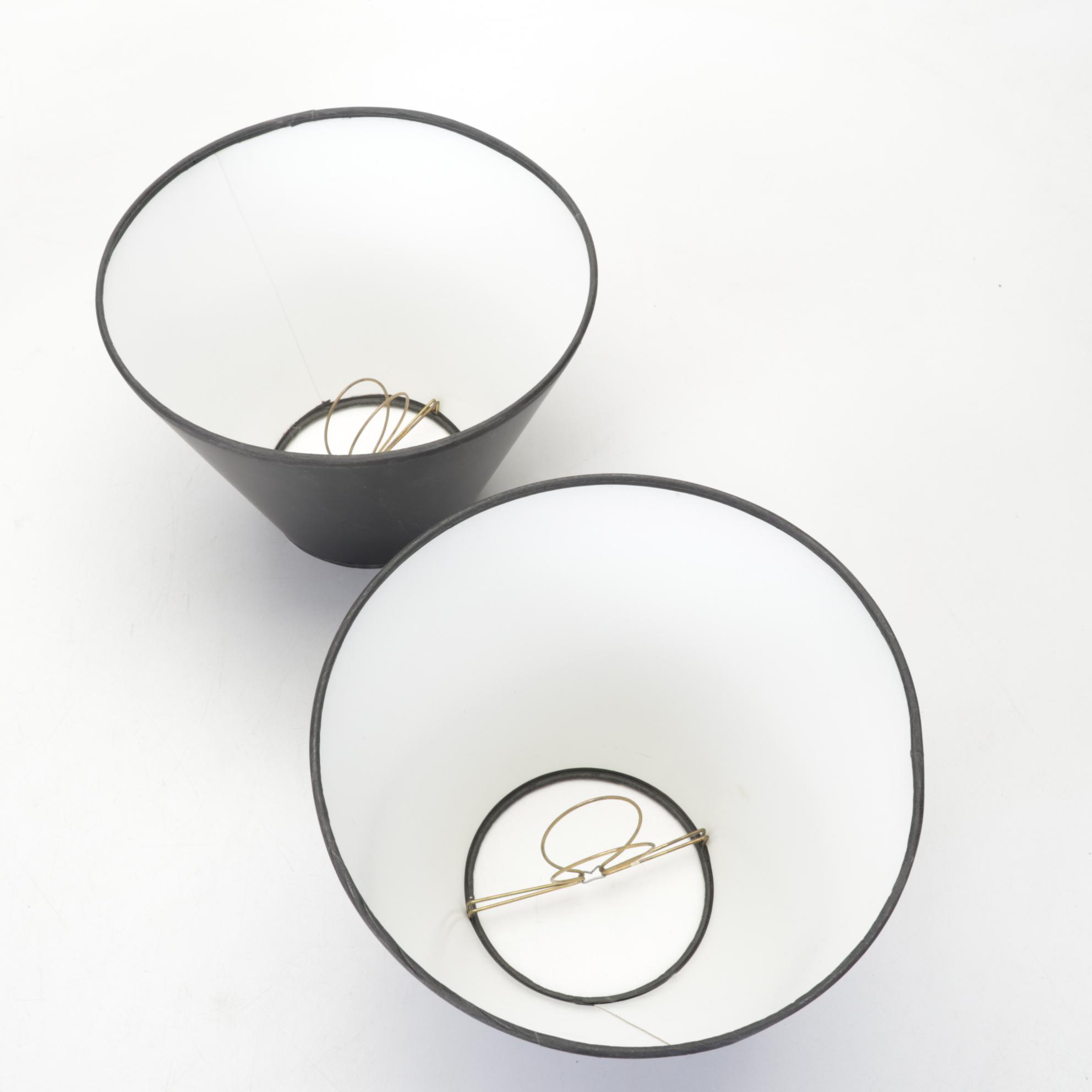 Matched Pair and Other Brass and Enamel Candlestick Style Lamps