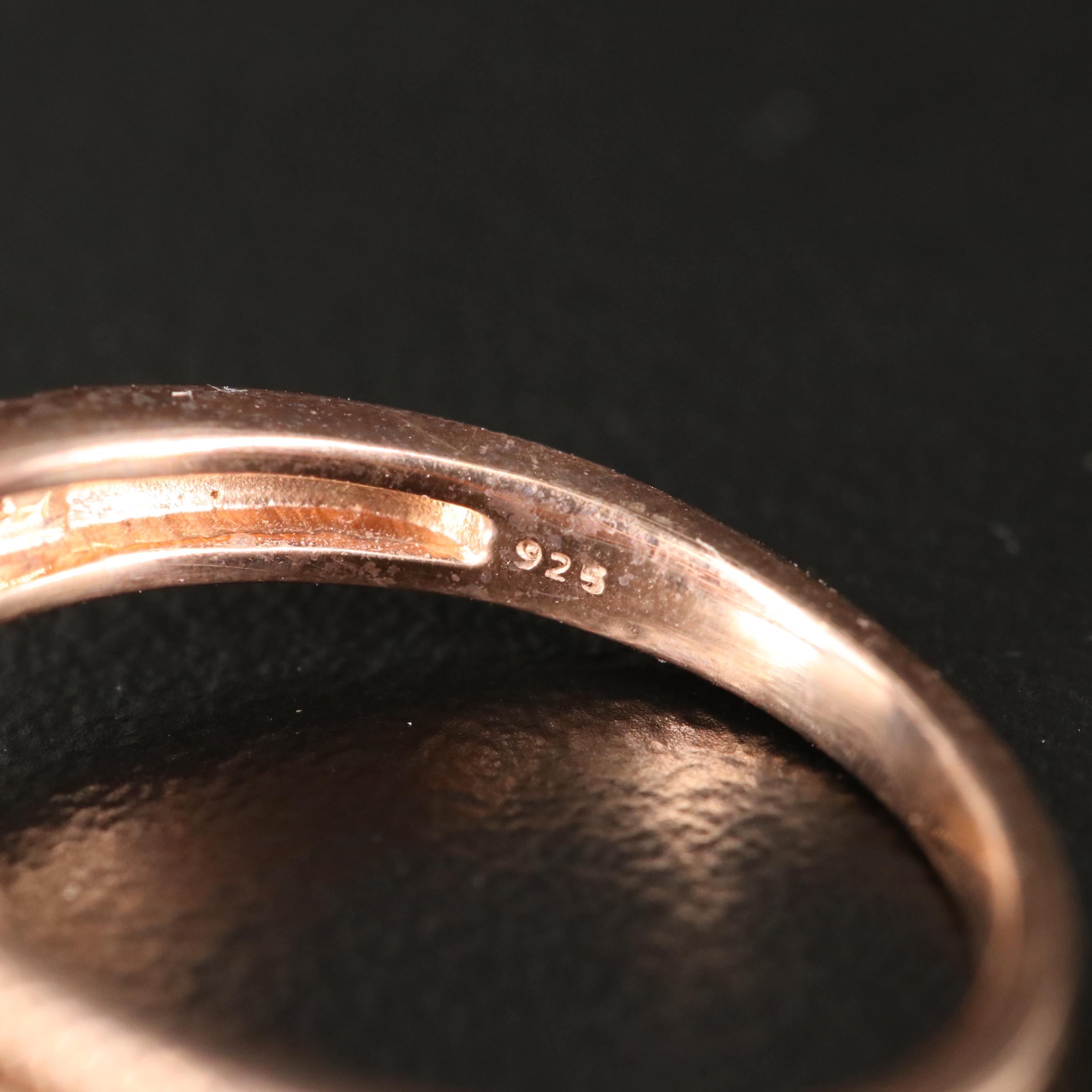 Sterling Cubic Zirconia and Diamond Navette Ring