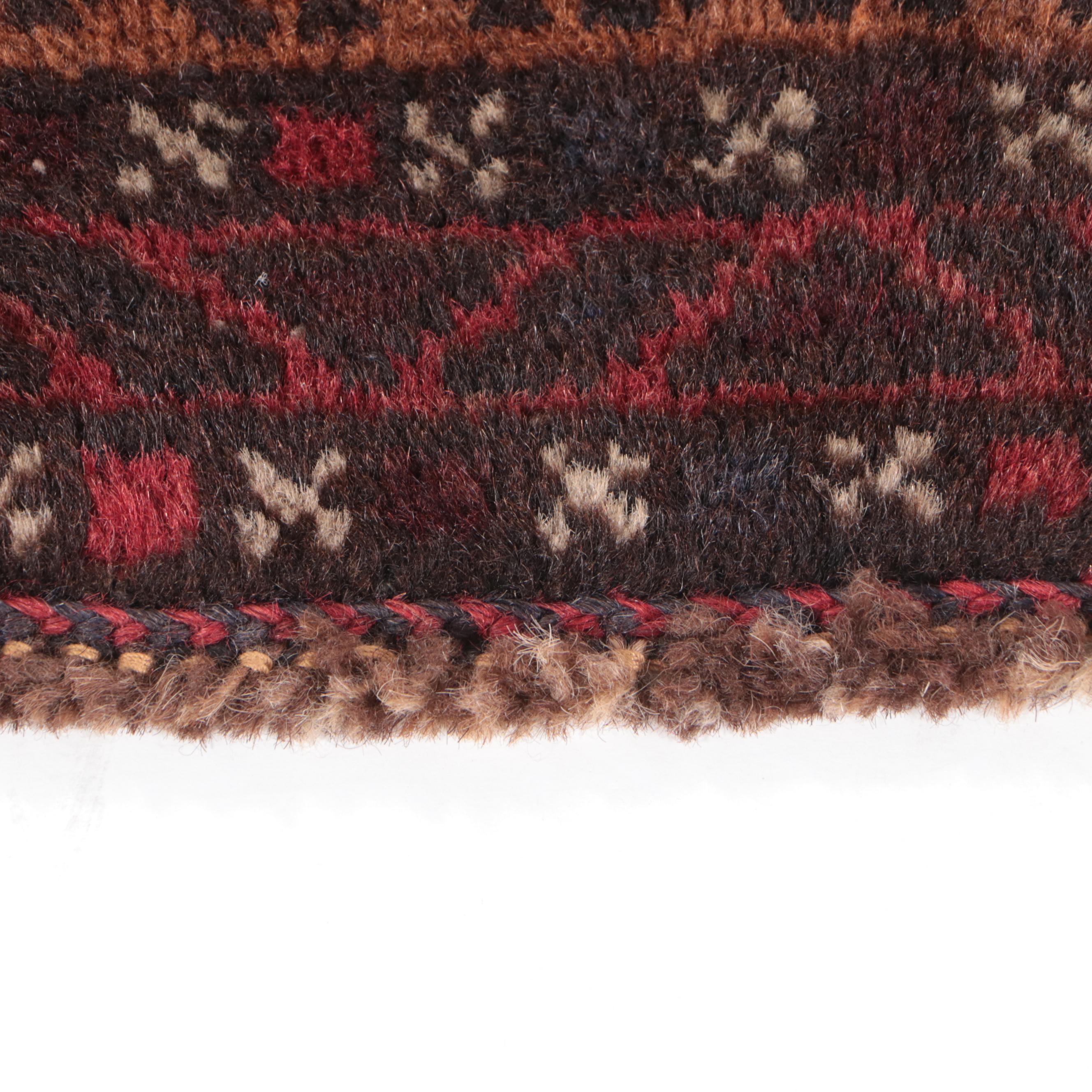 1'10 x 3'1 Hand-Knotted Afghan Baluch Accent Rug