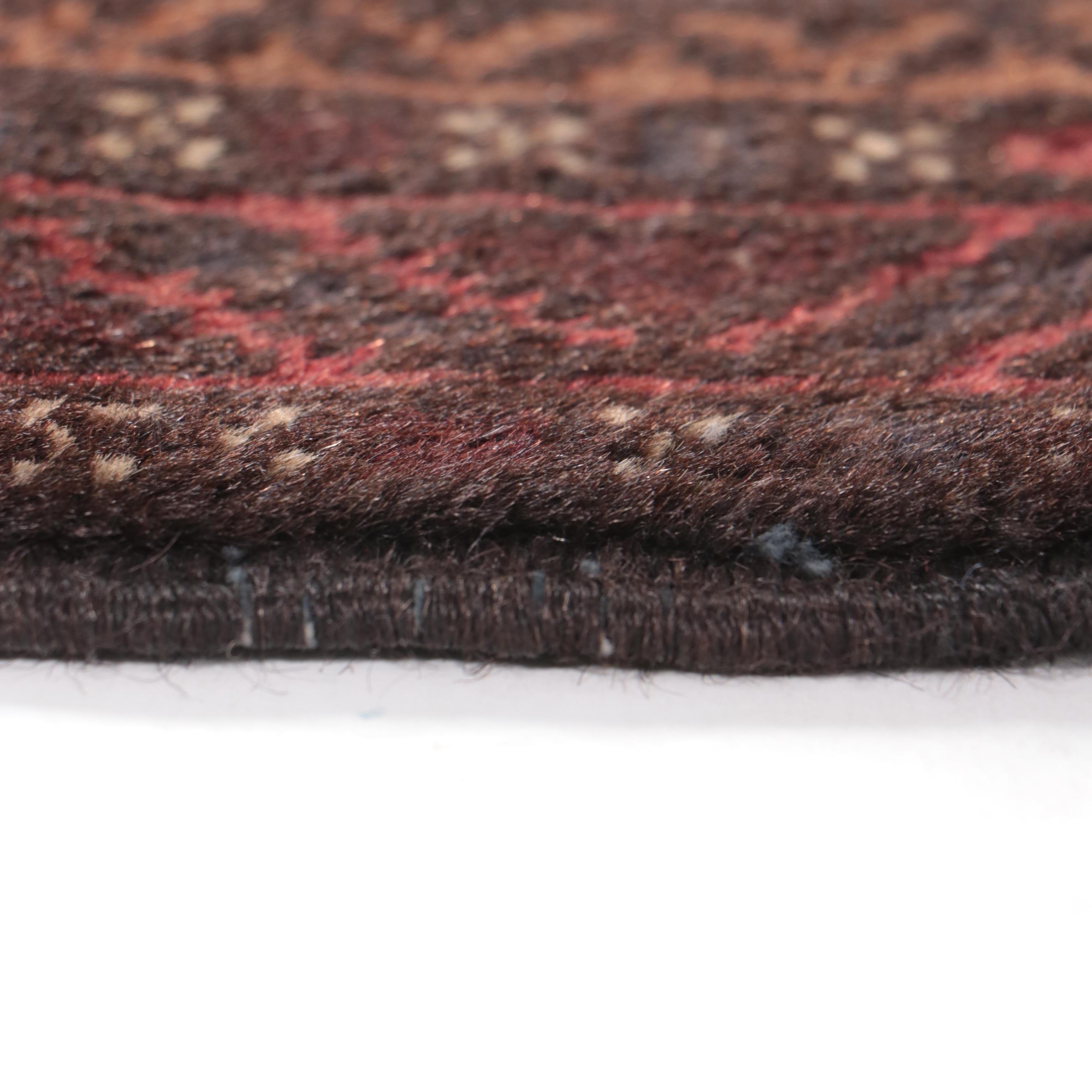 1'10 x 3'1 Hand-Knotted Afghan Baluch Accent Rug