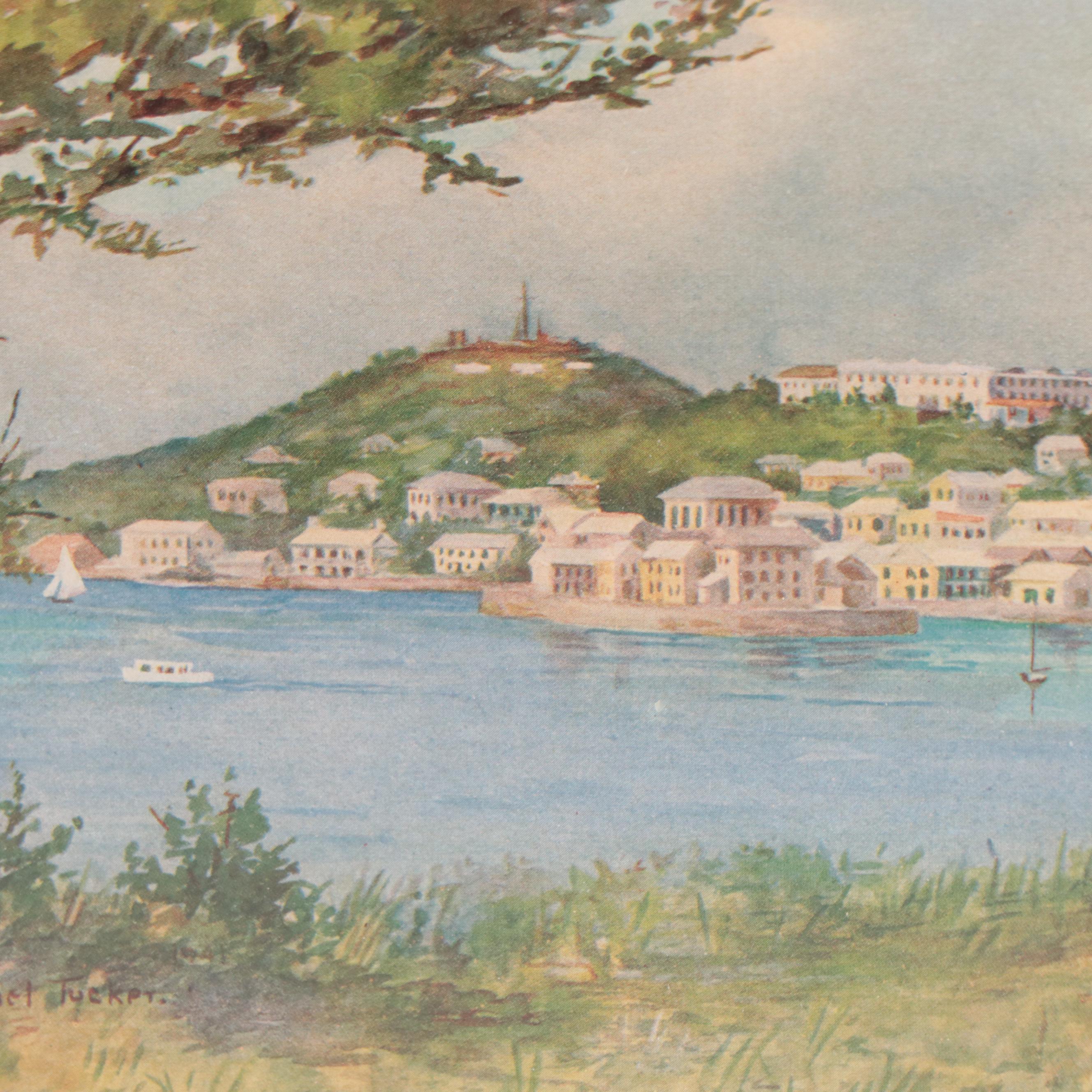 Offset Lithographs After Ethel Tucker of Bermuda Landscapes