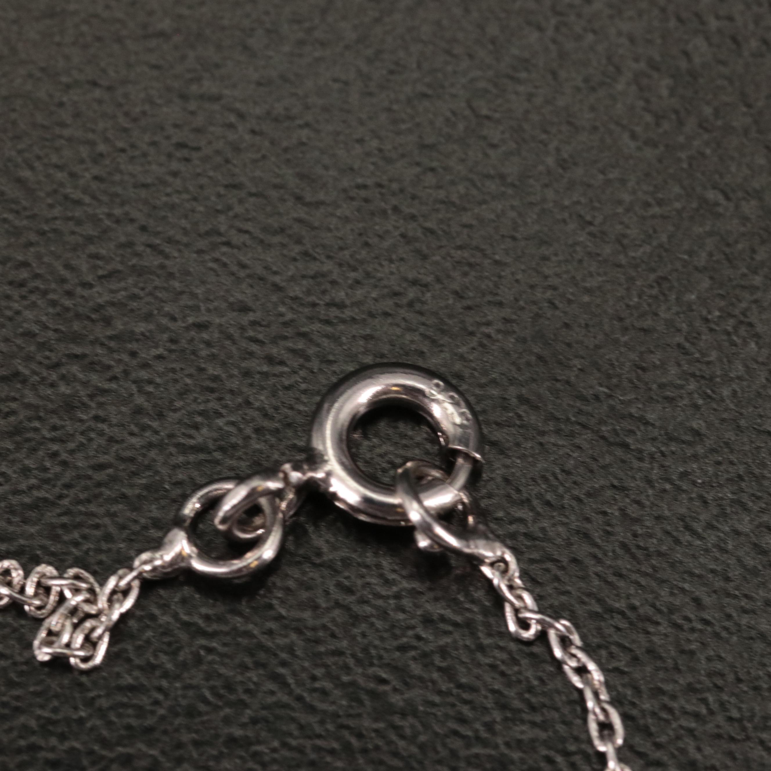 Sterling Jasper Pendant Necklace