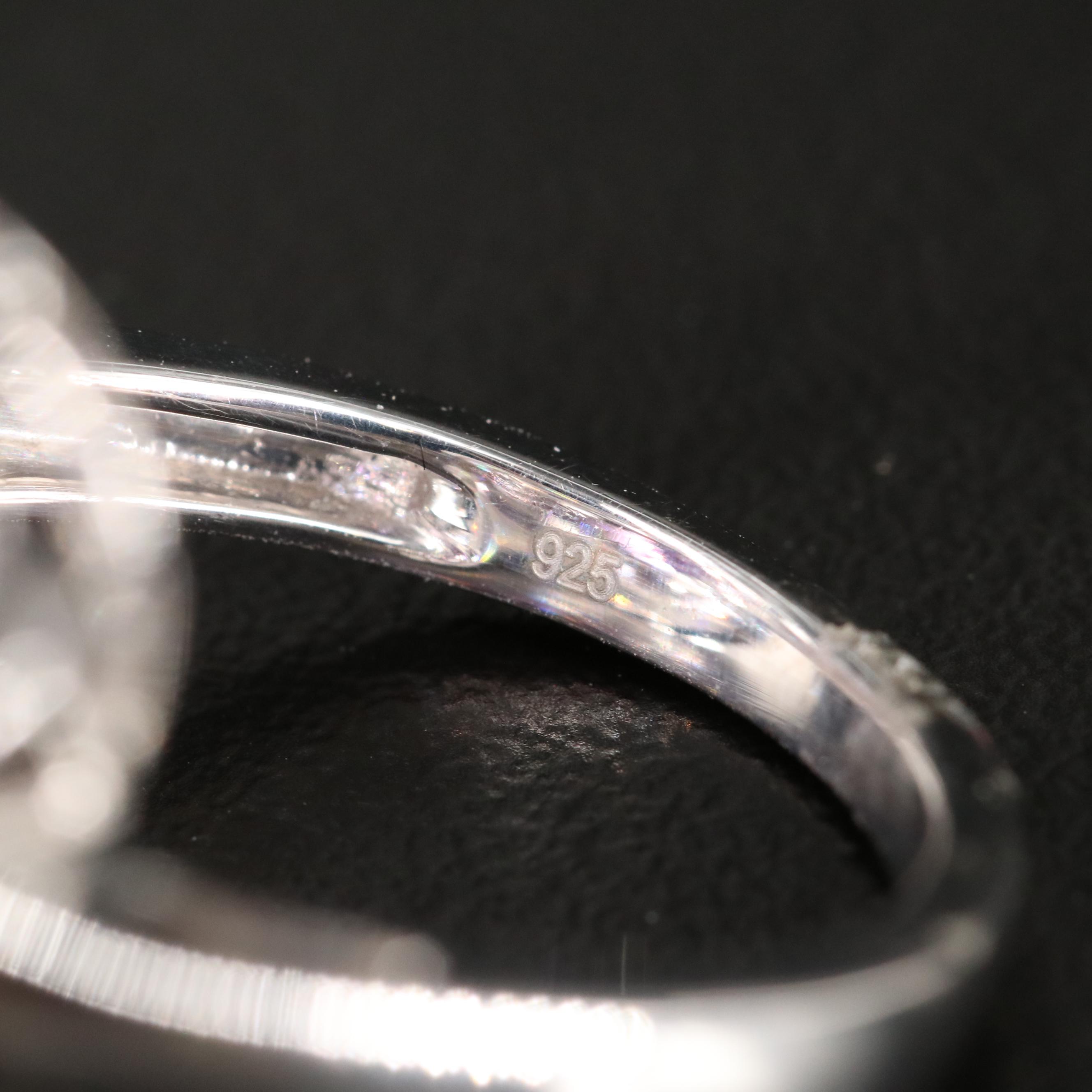 Sterling Amethyst and White Sapphire Ring