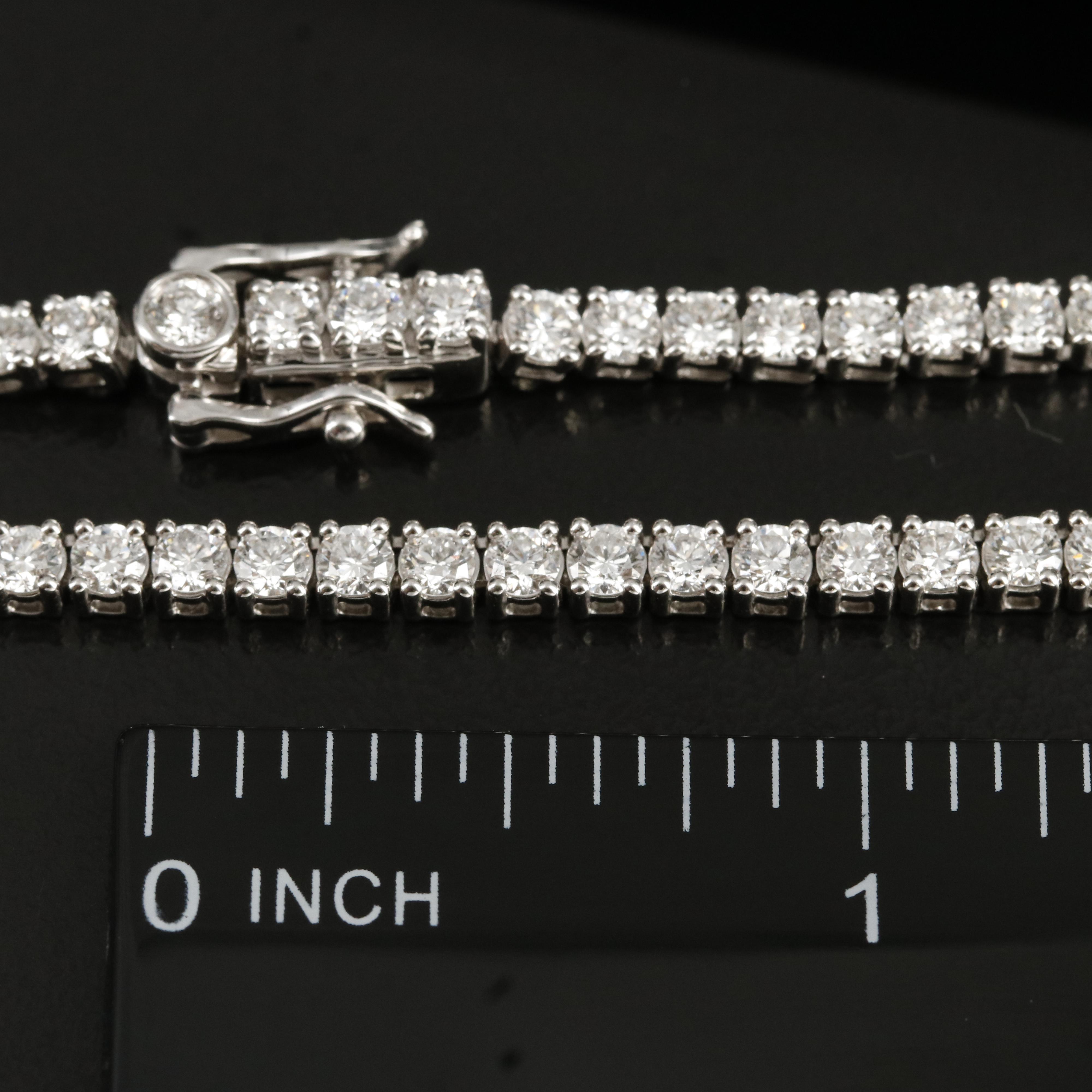 14K 10.00 CTW Lab Grown Diamond Rivière Necklace