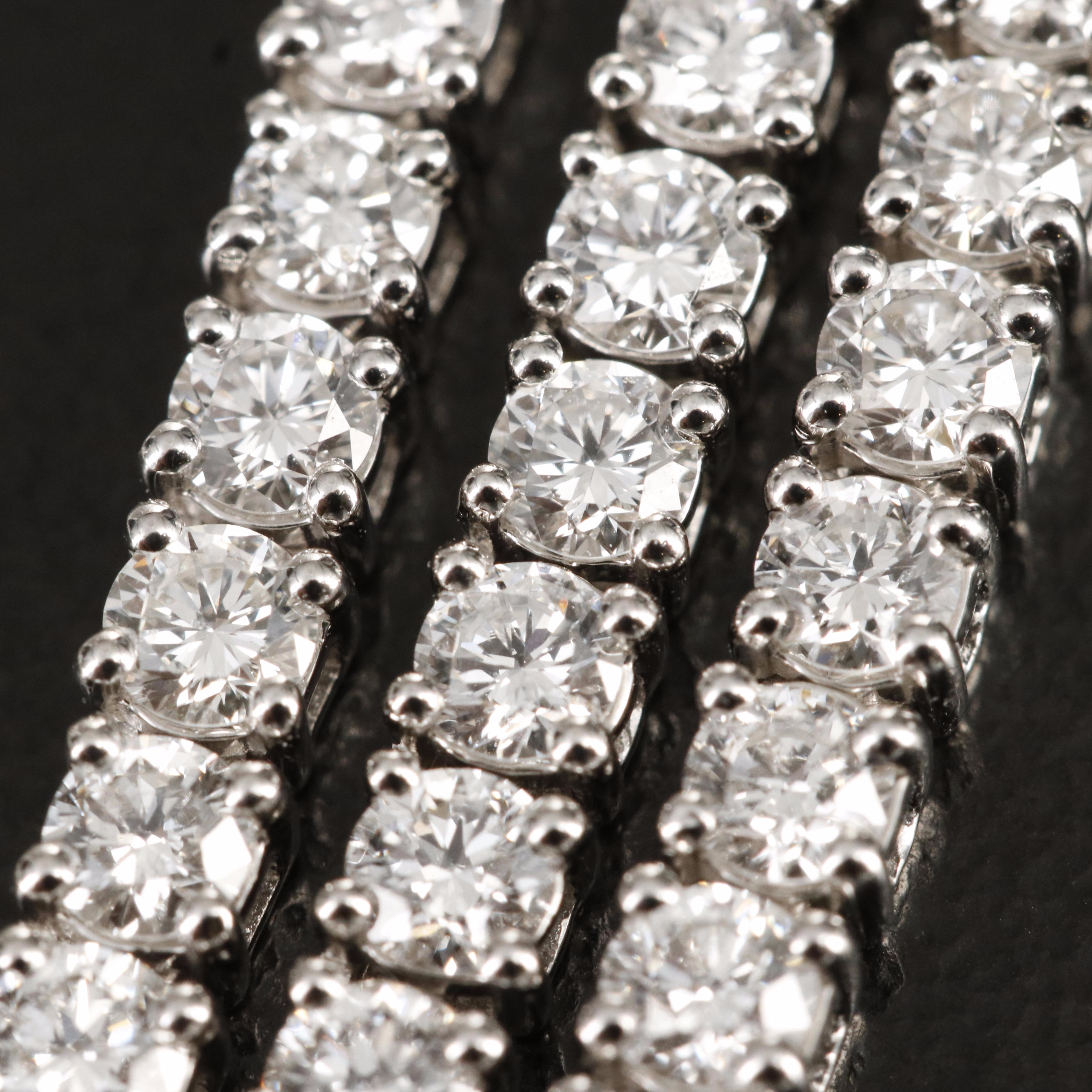 14K 10.00 CTW Lab Grown Diamond Rivière Necklace