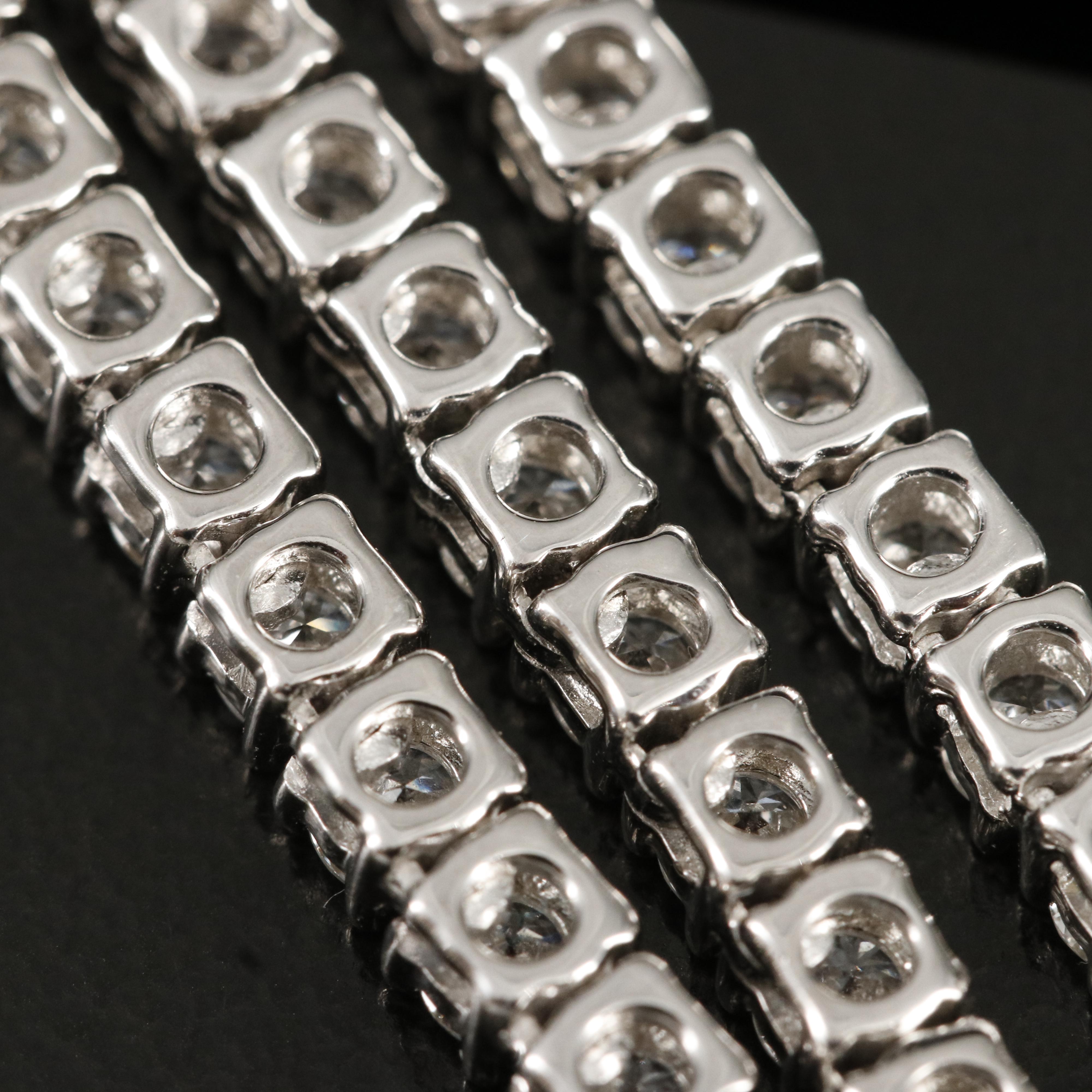 14K 10.00 CTW Lab Grown Diamond Rivière Necklace