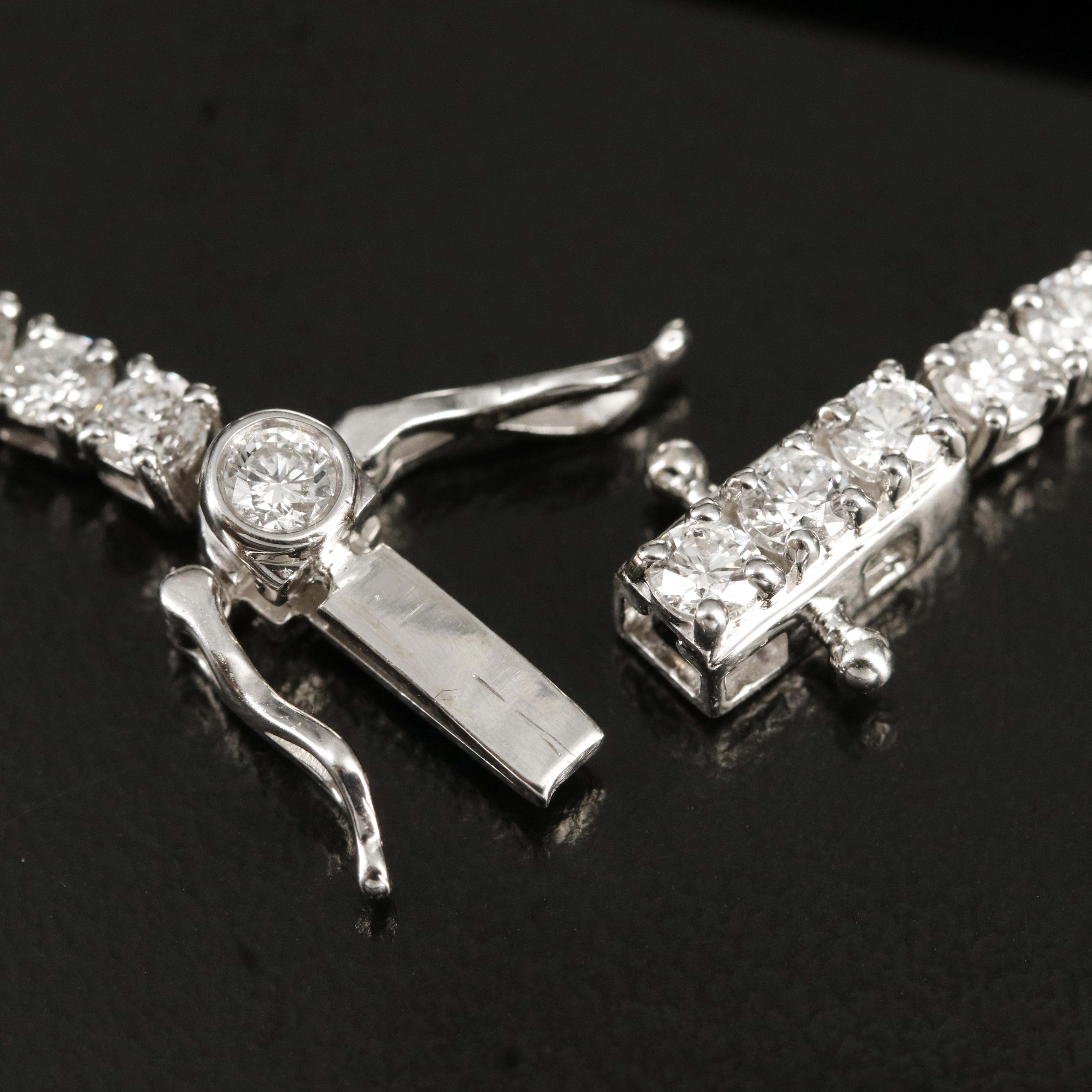 14K 10.00 CTW Lab Grown Diamond Rivière Necklace