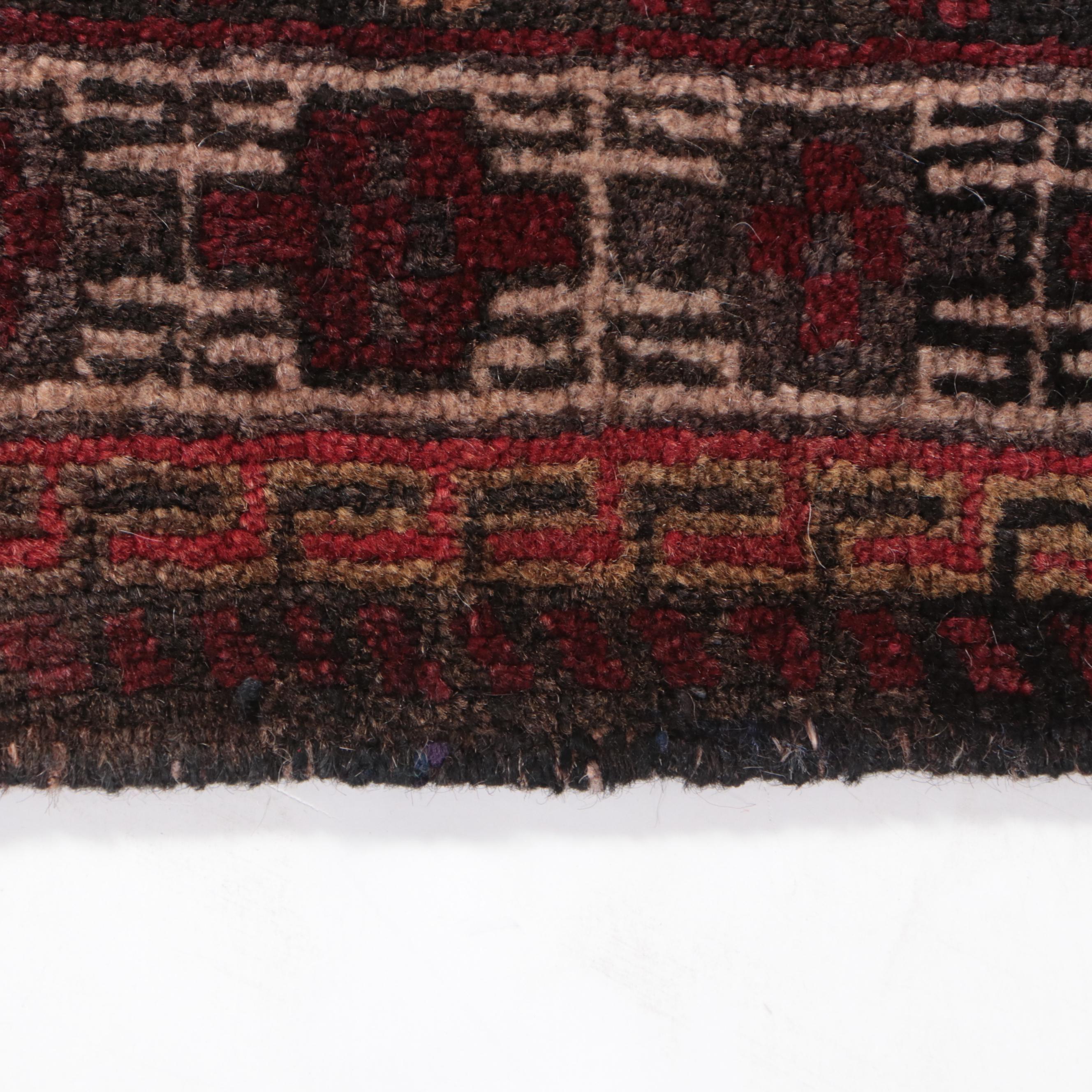 2'2 x 2'5 Hand-Knotted Afghan Baluch Accent Rug Floor Mat