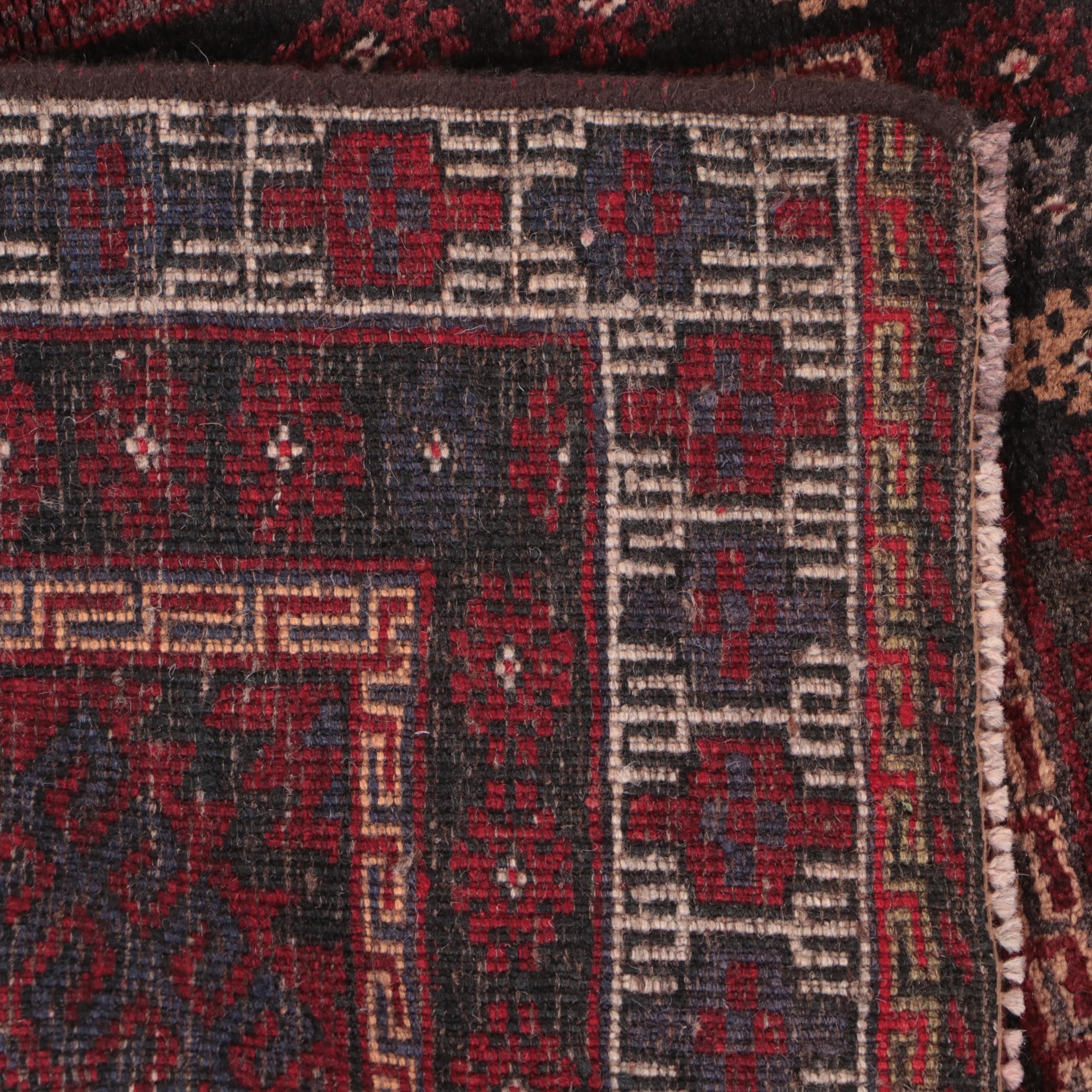 2'2 x 2'5 Hand-Knotted Afghan Baluch Accent Rug Floor Mat