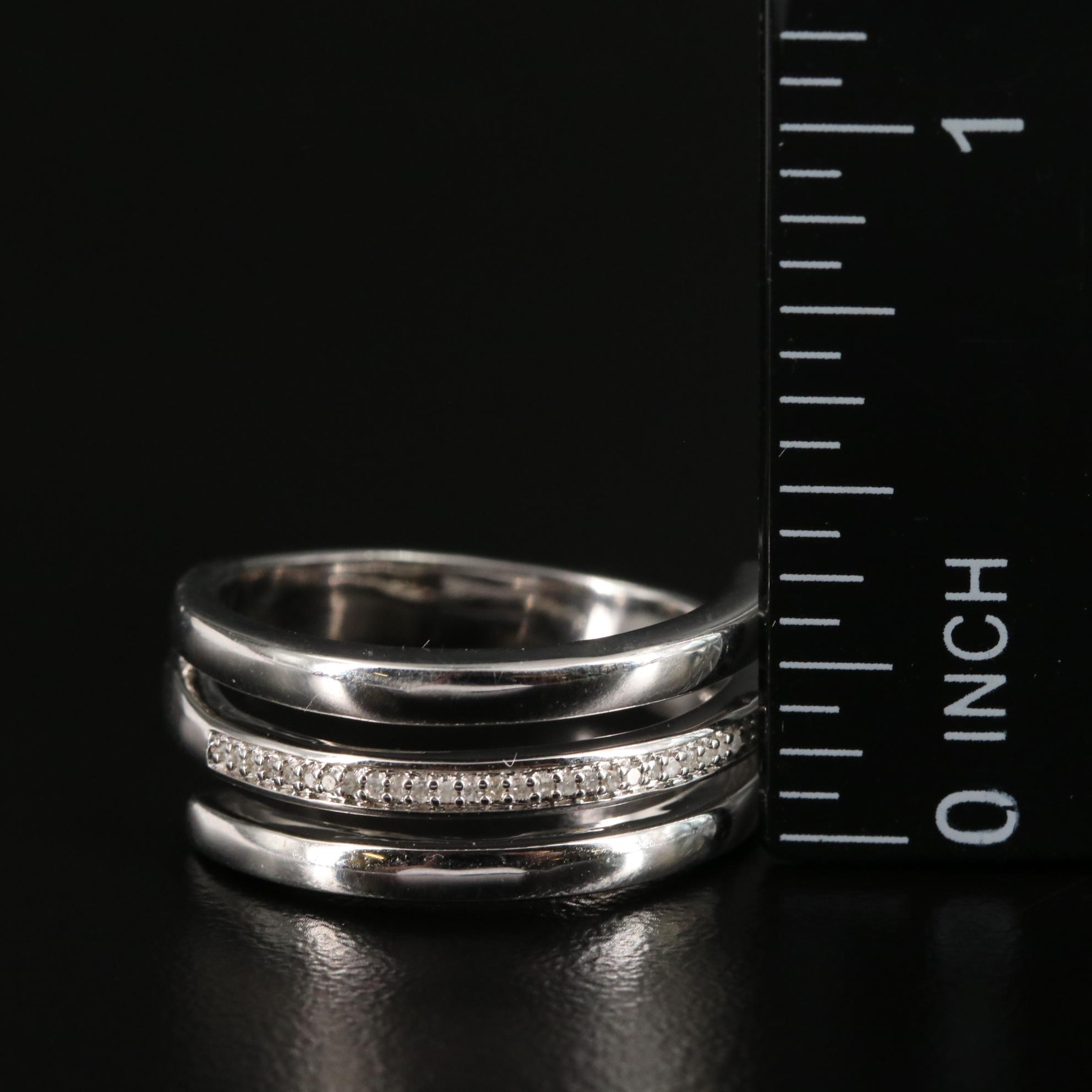 Sterling 0.05 CTW Diamond Ring