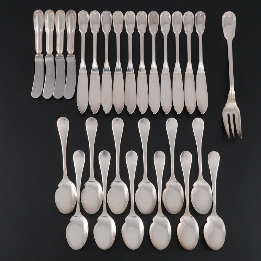 Christofle "Chinon" and More Silver Plate Flatware and Utensils