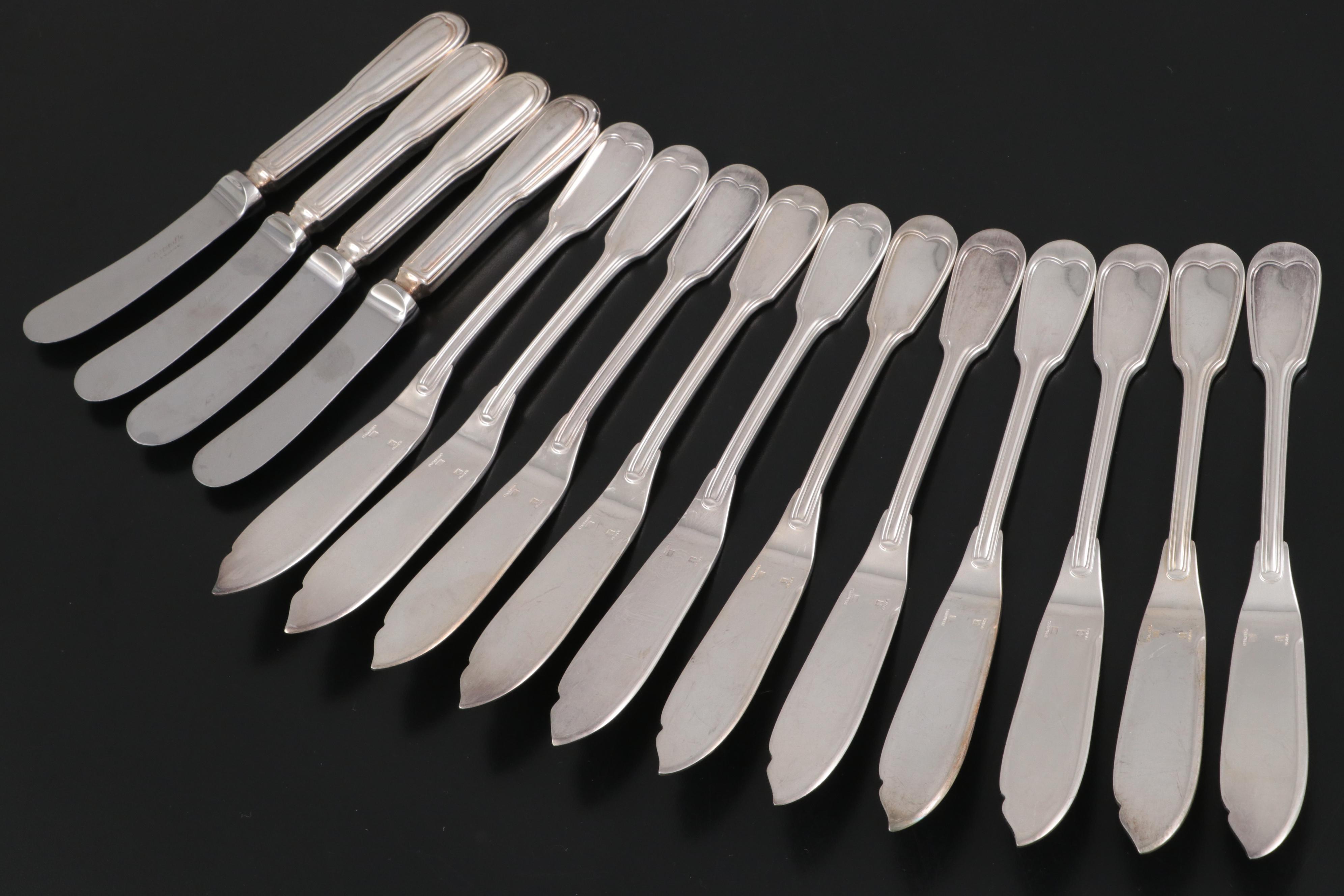 Christofle "Chinon" and More Silver Plate Flatware and Utensils