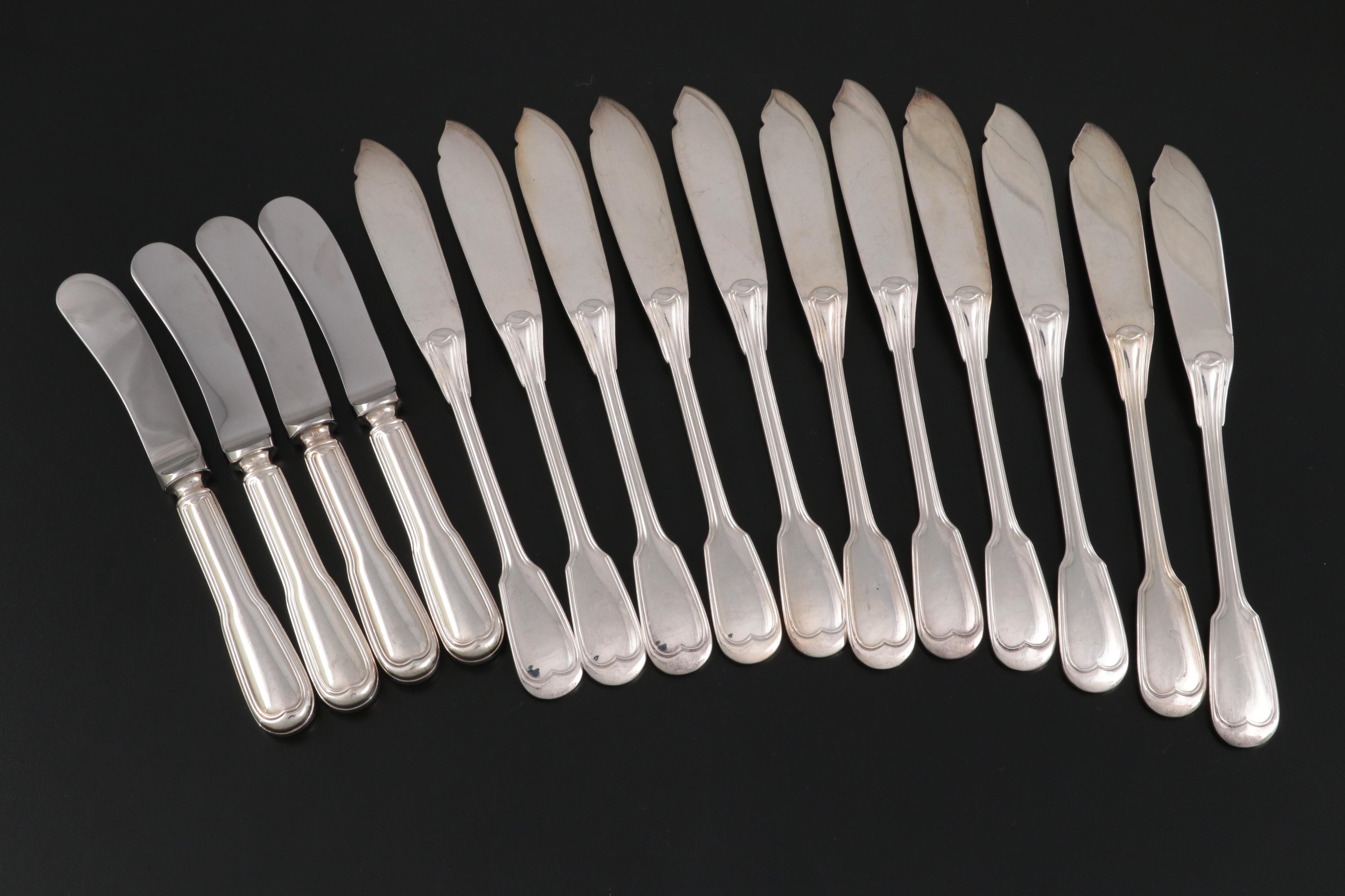 Christofle "Chinon" and More Silver Plate Flatware and Utensils