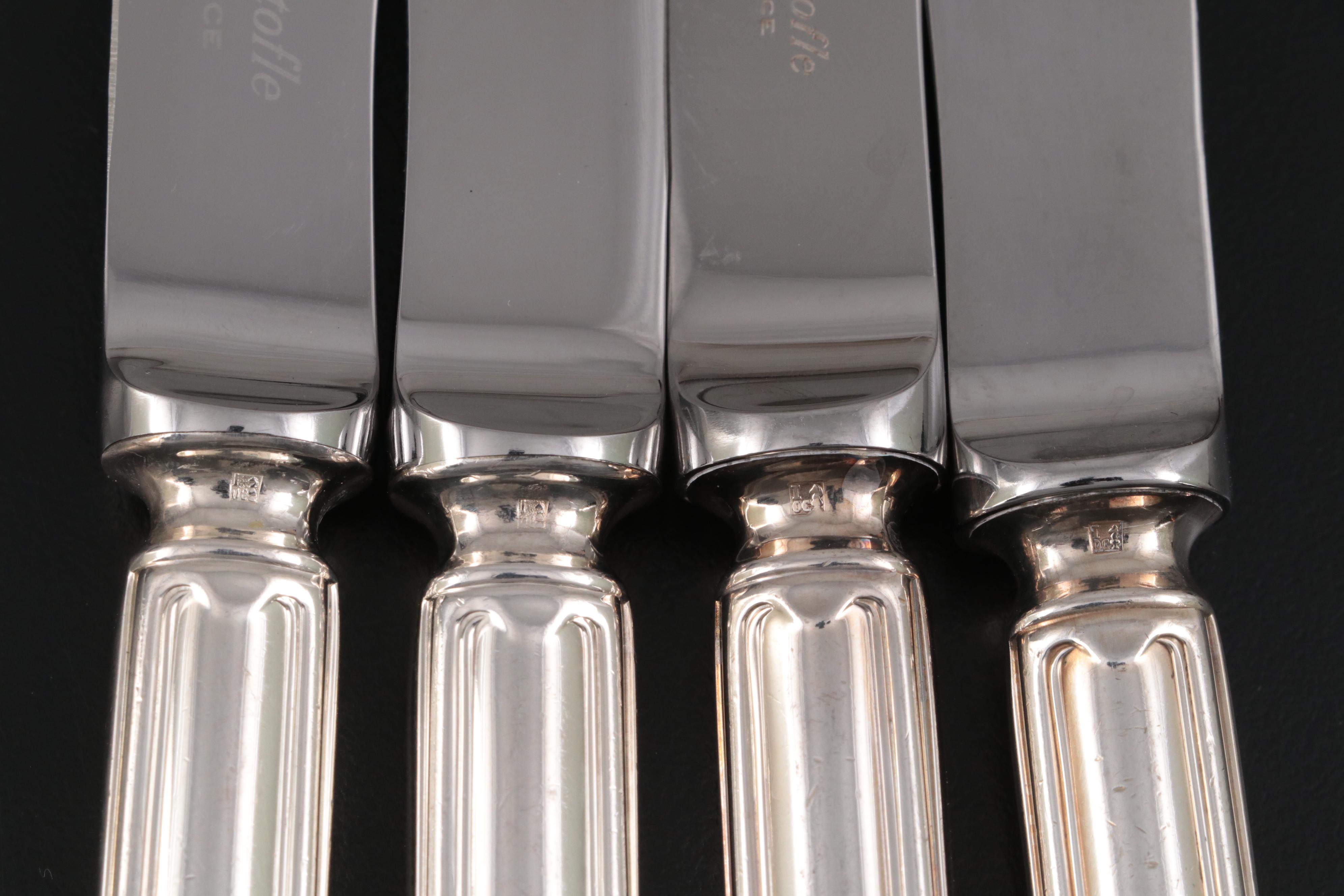 Christofle "Chinon" and More Silver Plate Flatware and Utensils