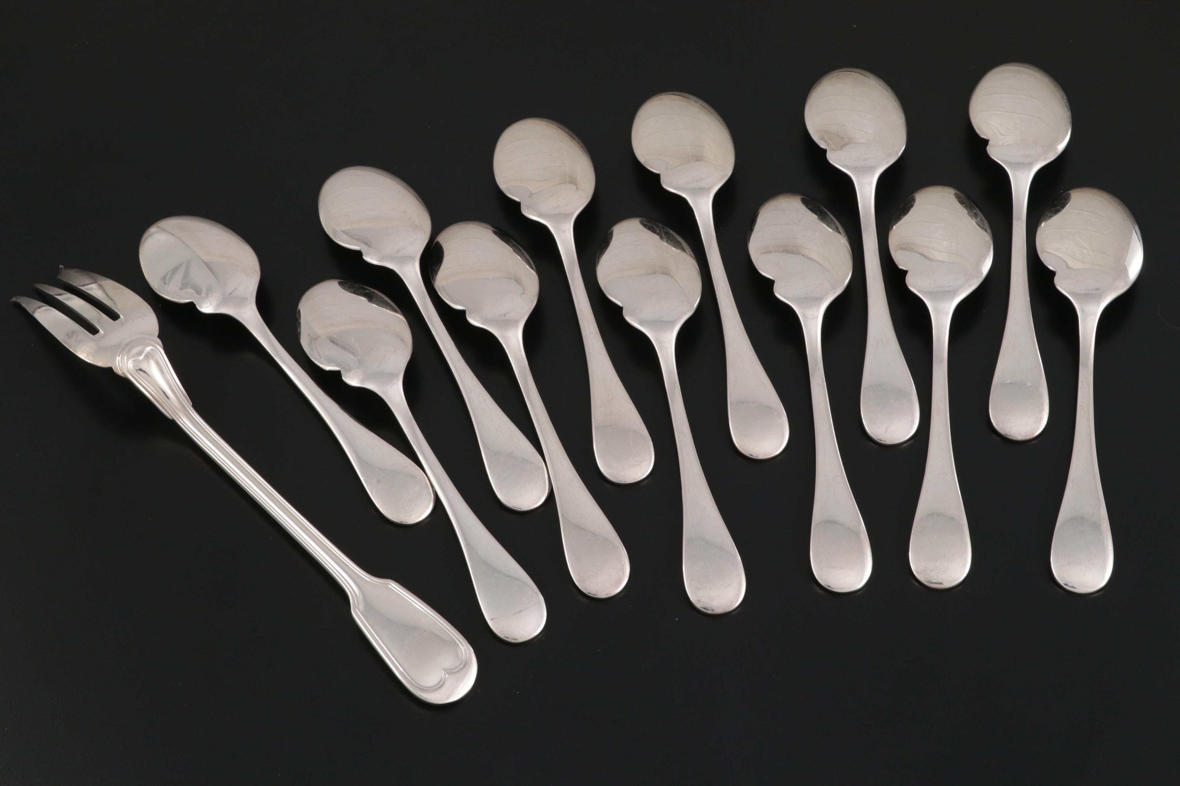 Christofle "Chinon" and More Silver Plate Flatware and Utensils