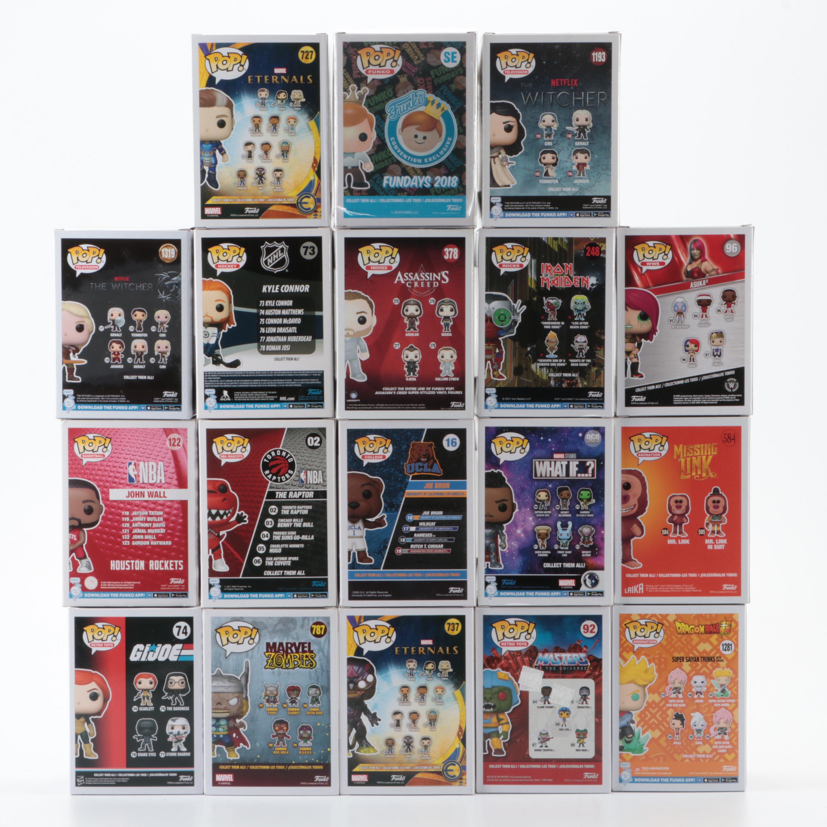 Funko Pop! Figures with Ikaris, John Wall, Zombie Thor, Kyle Connor, and More