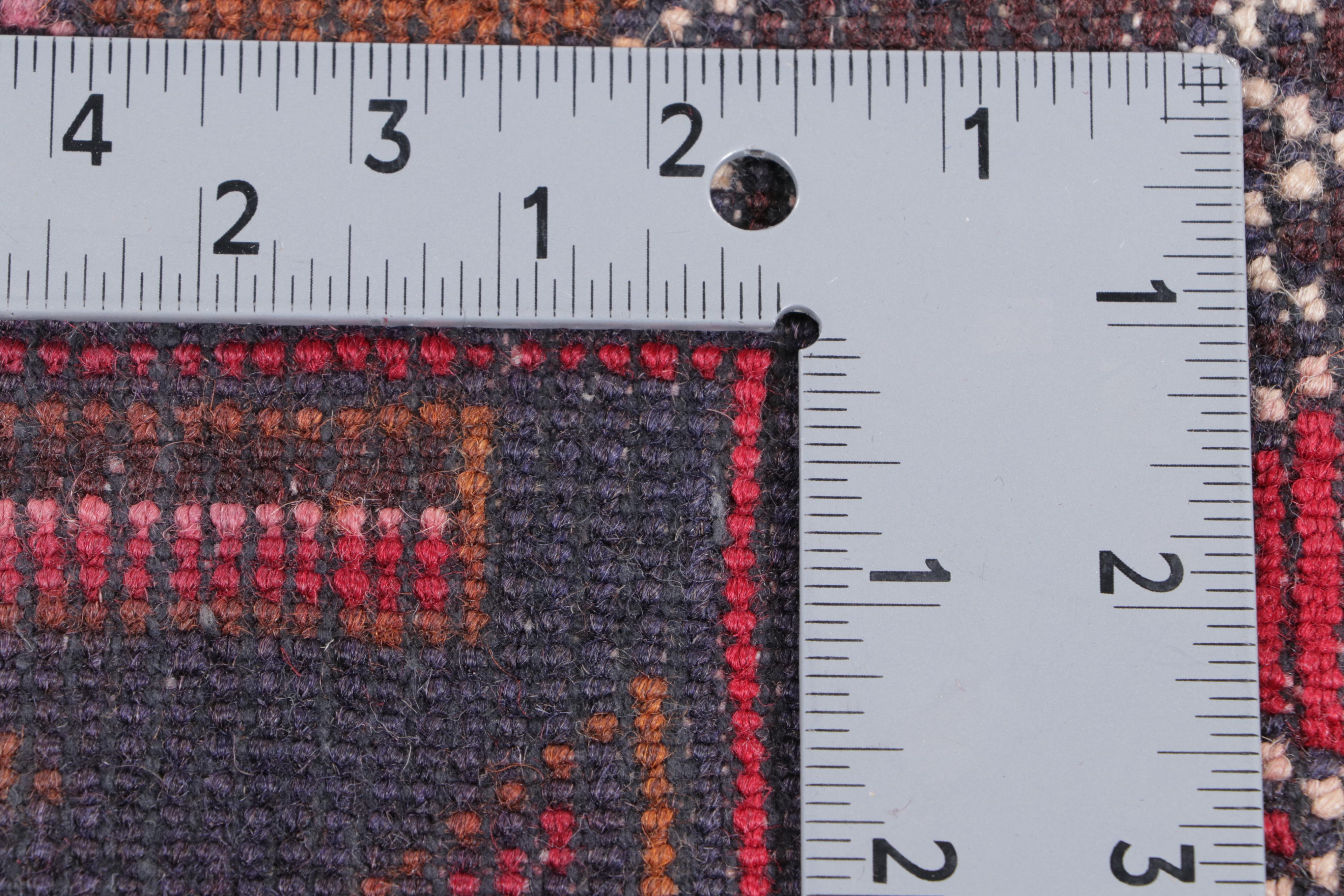 2'11 x 4'8 Hand-Knotted Afghan Baluch Accent Rug