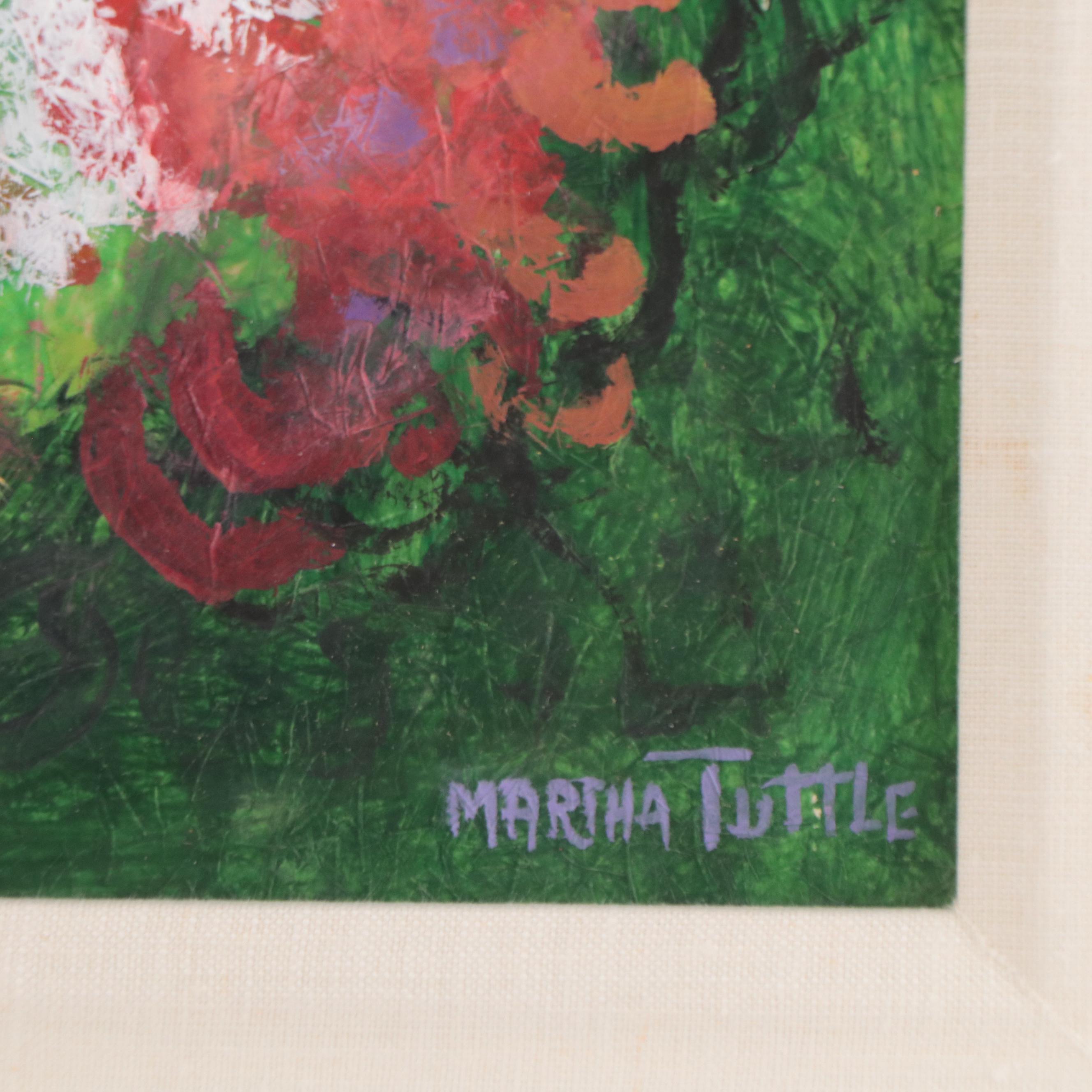 Martha Tuttle Floral Acrylic Painting