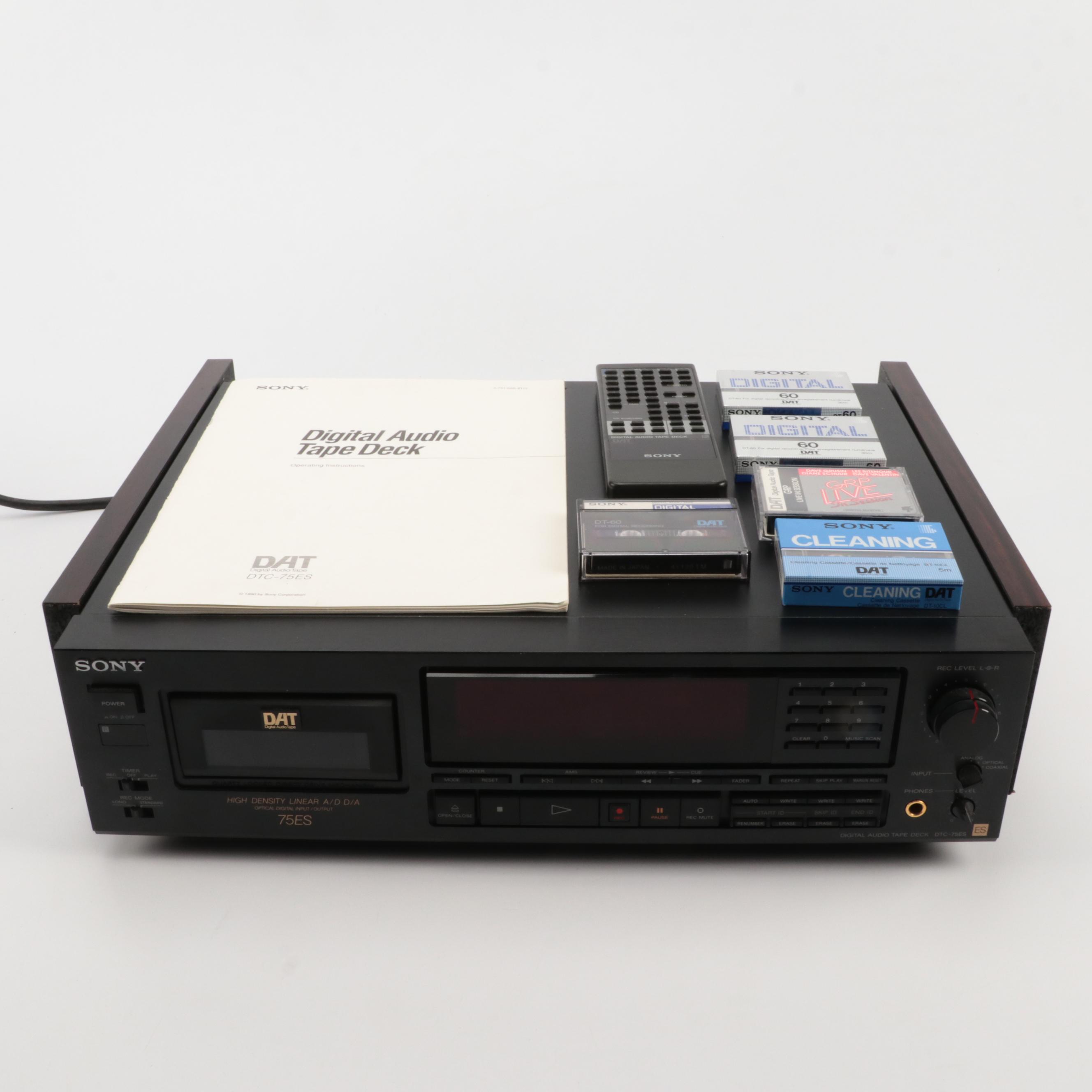 Sony DTC-75ES High Density Digital Audio Tape Deck, Late 20th Century