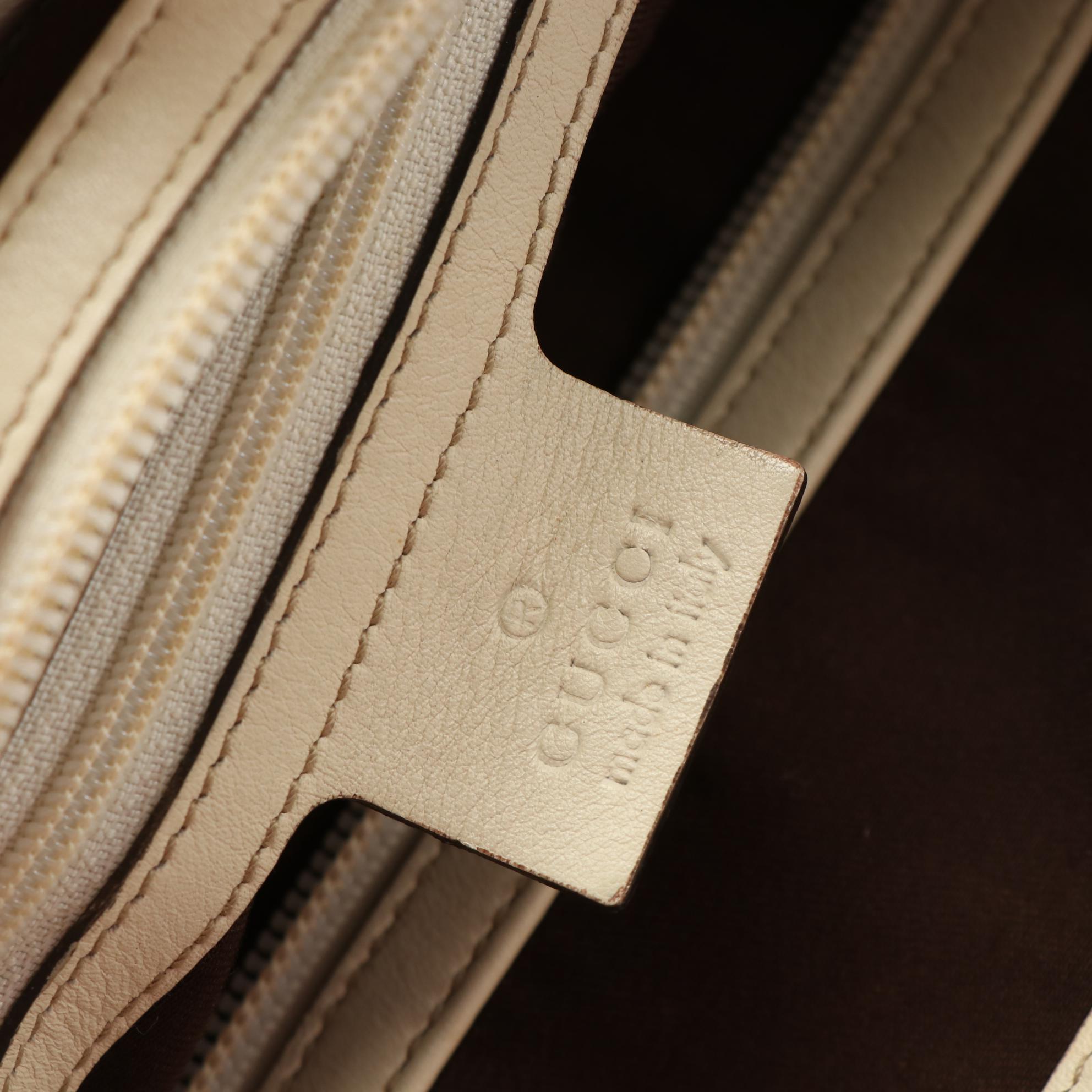 Gucci Punch Tote in GG Canvas and Leather